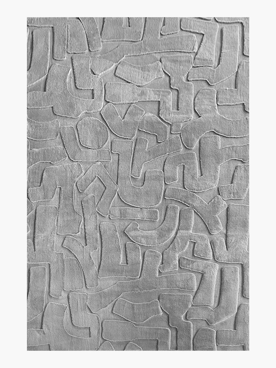 Timmy Rabbit Fur Jacquard Rug - 240x360 cm