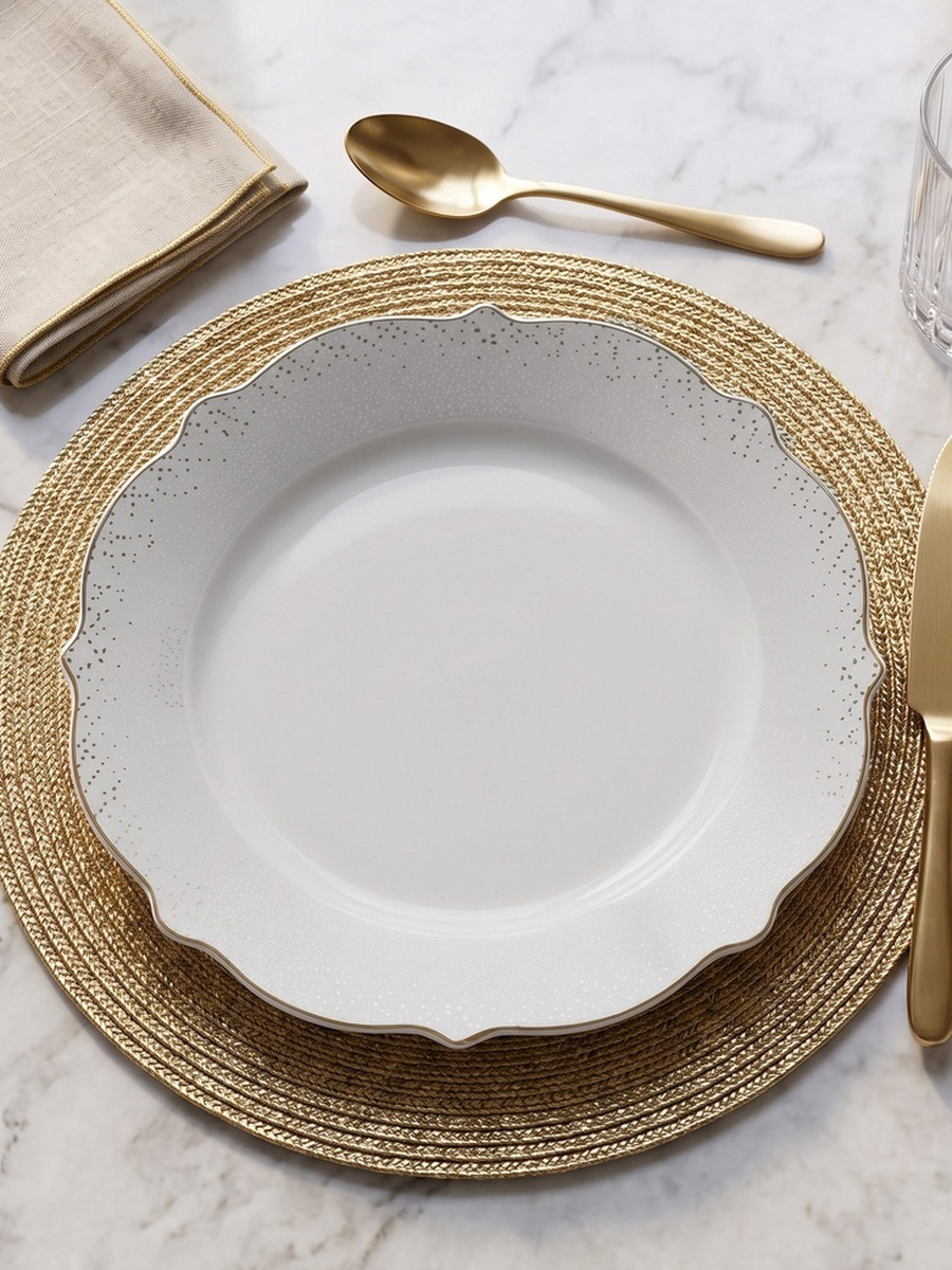 Lena New Bone China Dinner Plate - 26.5 cm