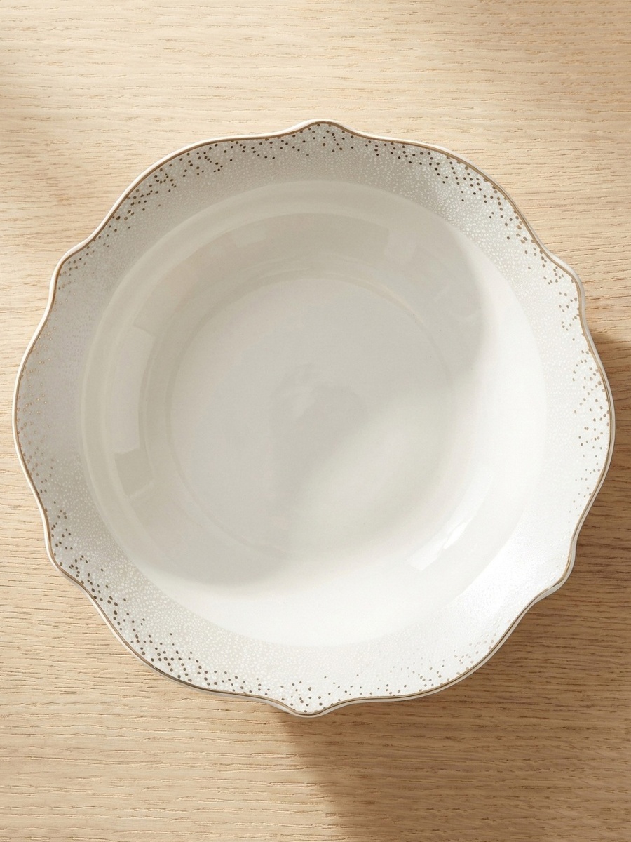 Lena New Bone China Soup Plate - 21.5 cm