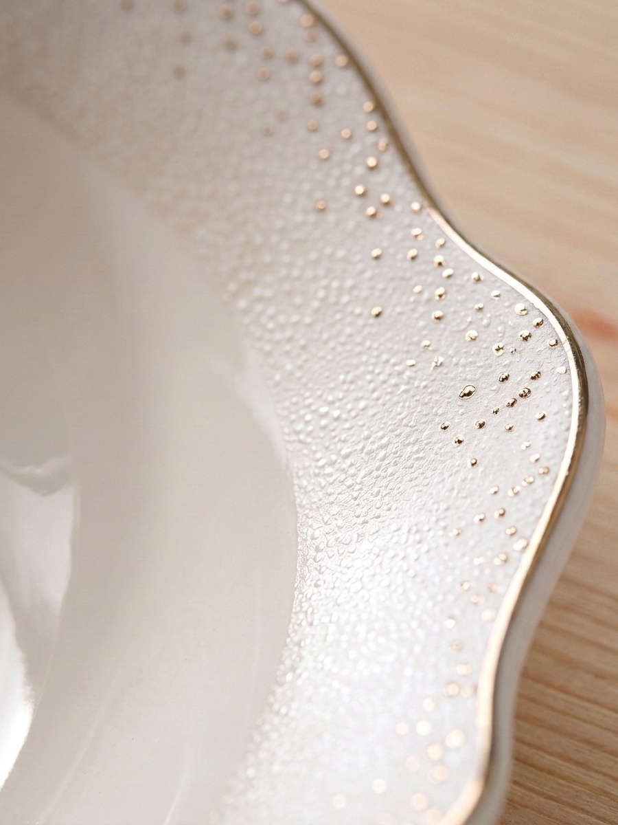 Lena New Bone China Soup Plate - 21.5 cm
