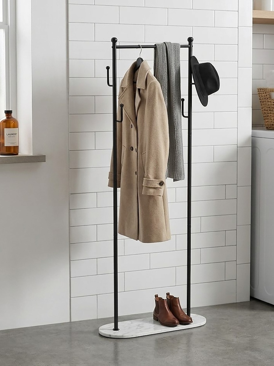 Oxford Clothes Hanger Rail - 80x30x208 cm