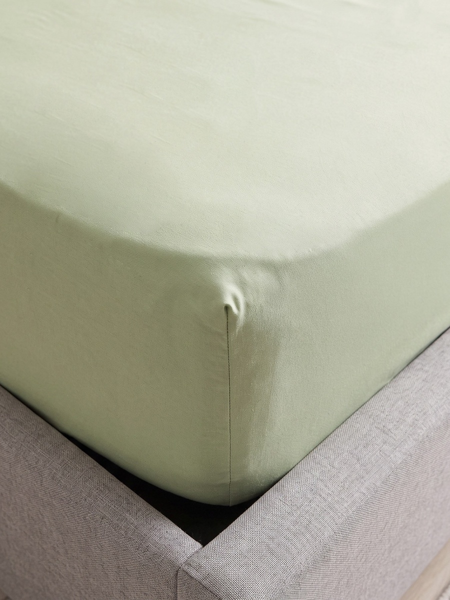Derby Solid Microfiber Twin Fitted Sheet - 120x200+25 cm
