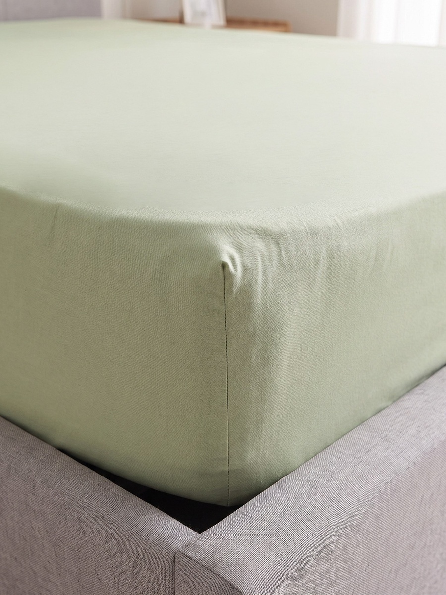 Derby Solid Microfiber Twin Fitted Sheet - 120x200+25 cm