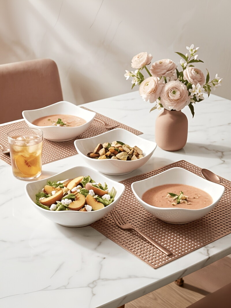 White Solid Bowls