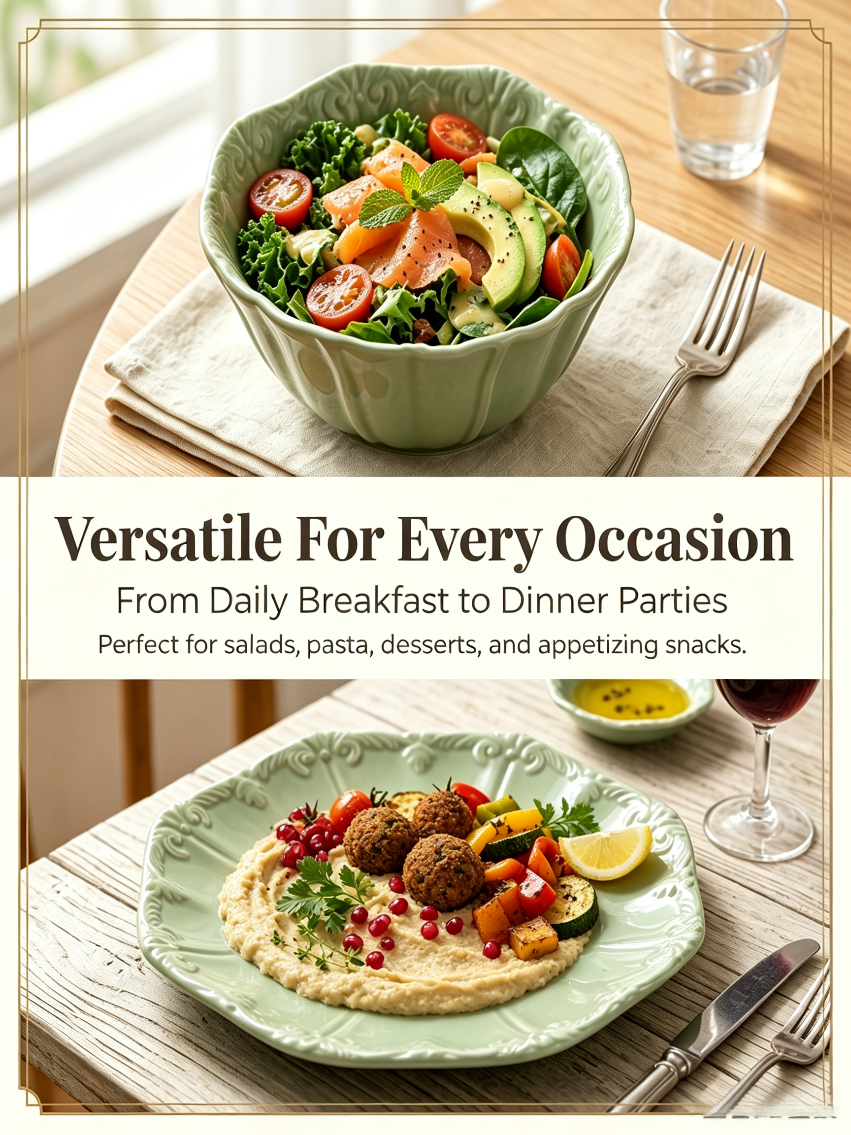 Green Texture Dinnerware Set