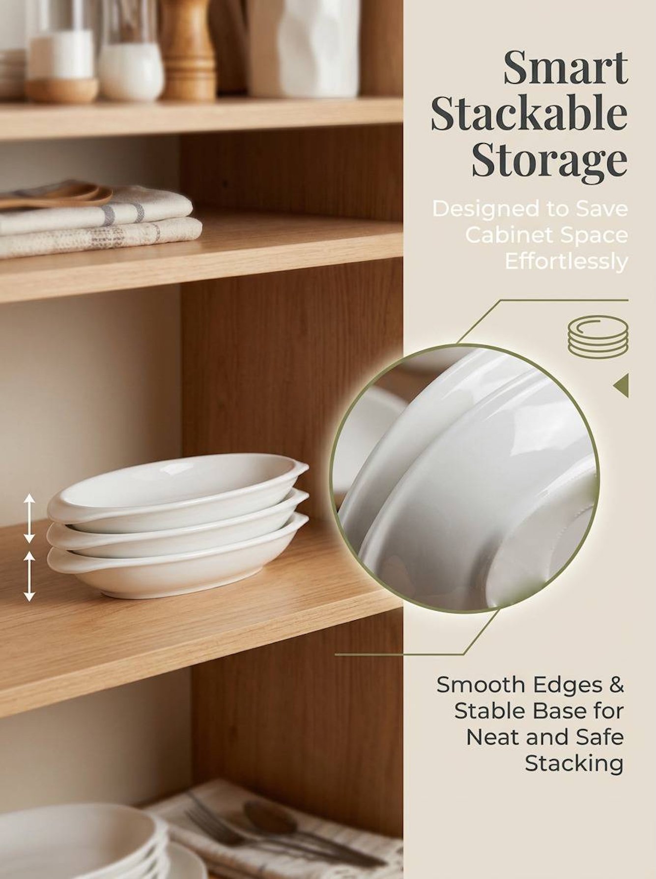 White Solid Serving Dishes