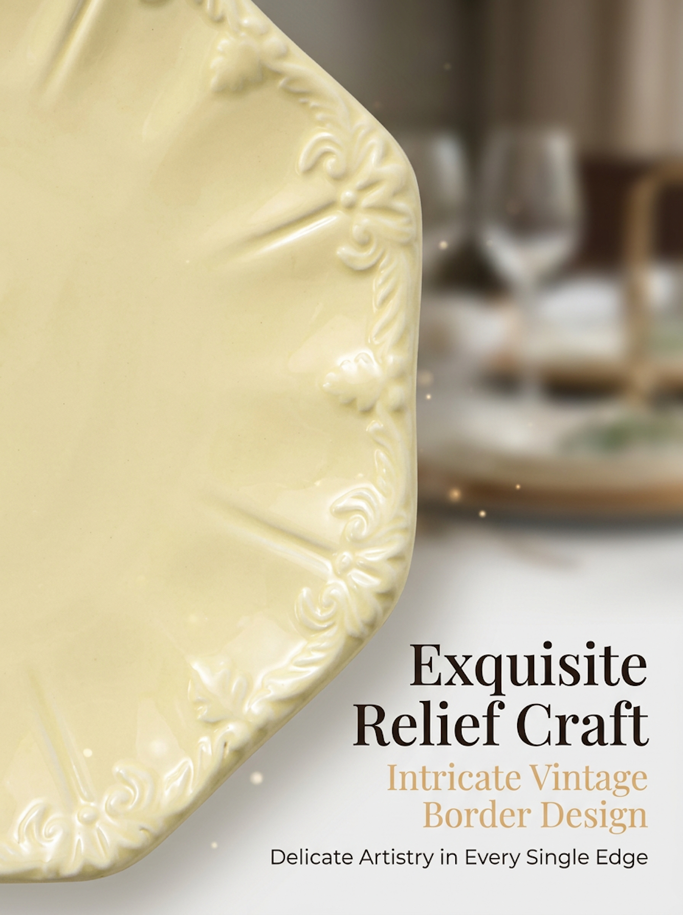 Yellow Texture Plates