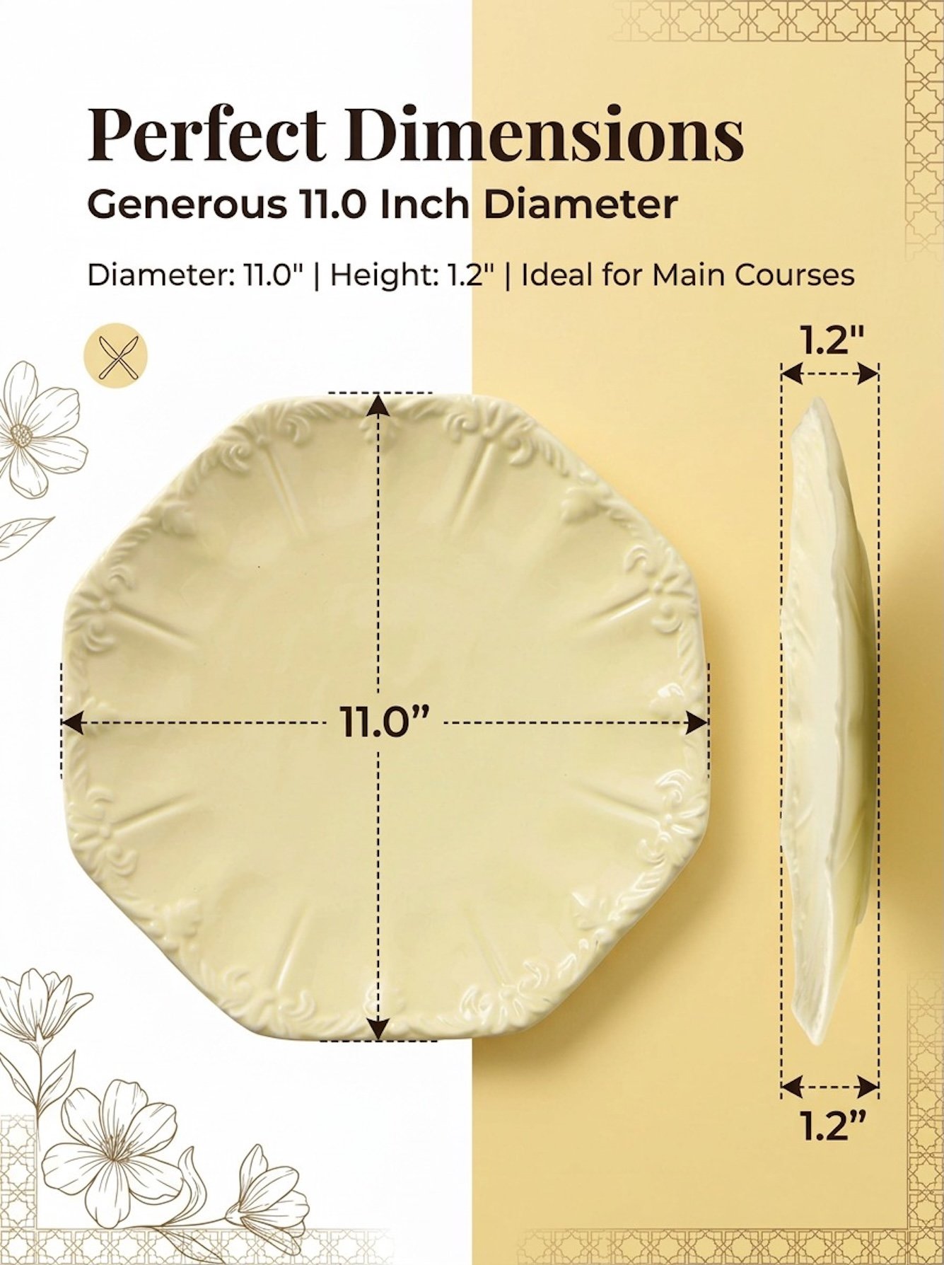Yellow Texture Plates