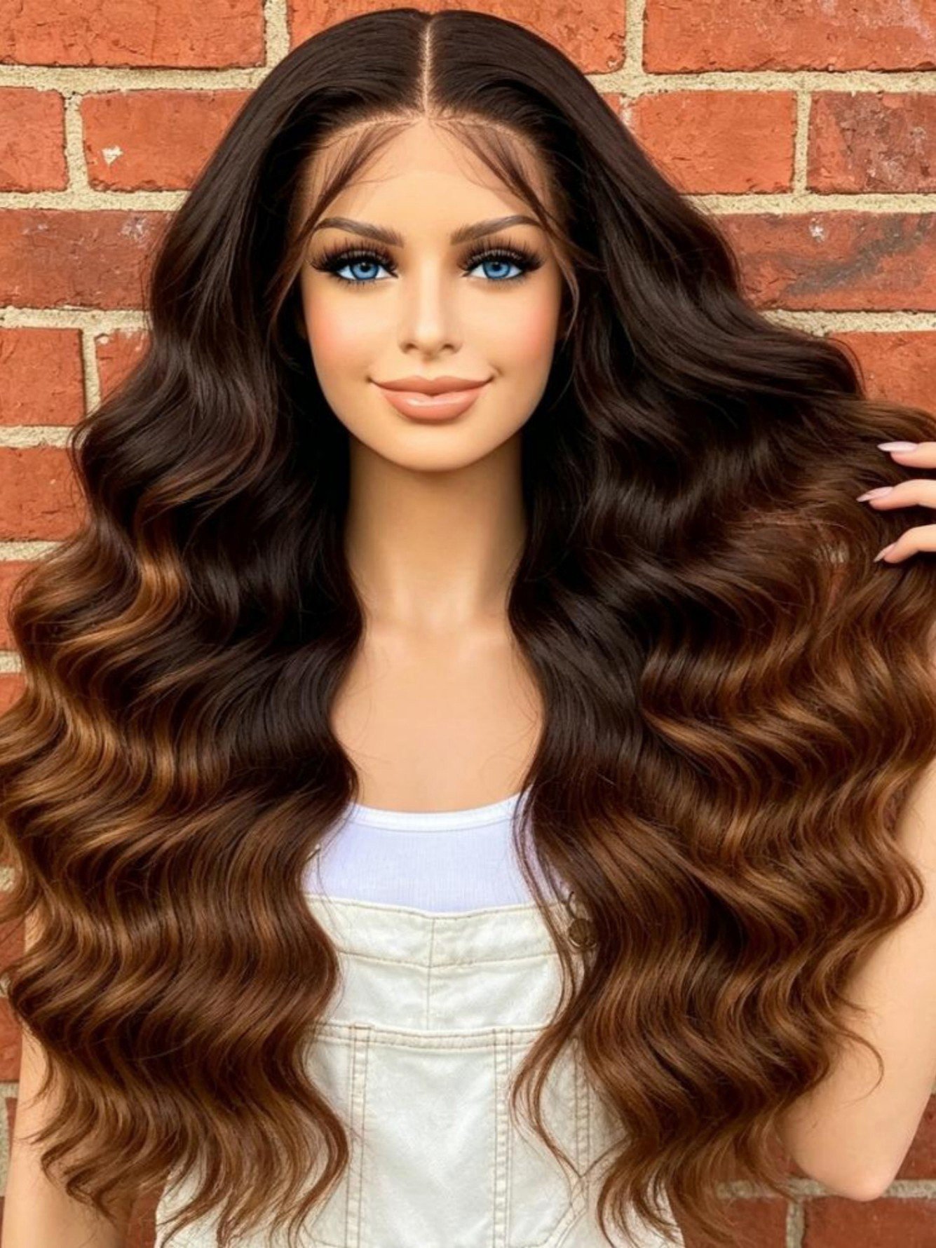 Multi Ombre Wavy Wig