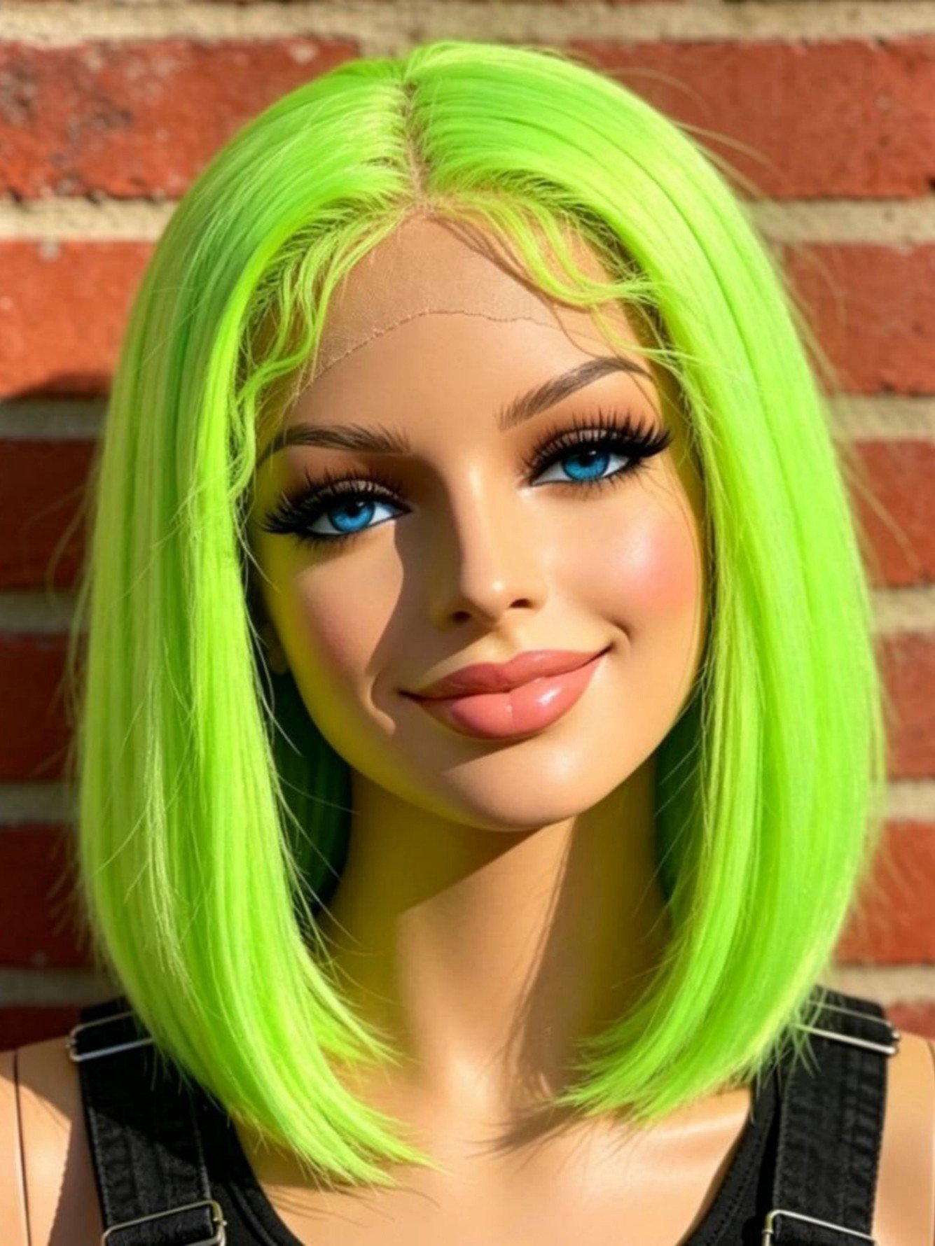 Neon Green Bob Wig