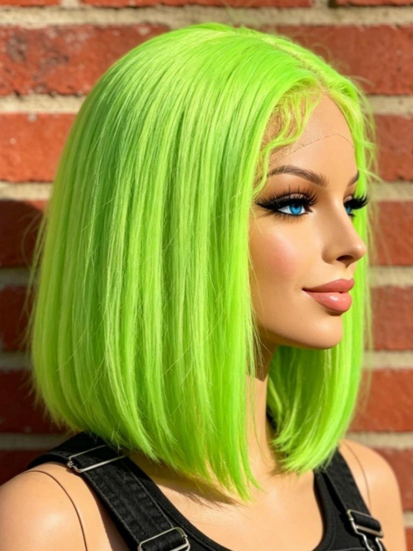 Neon Green Bob Wig