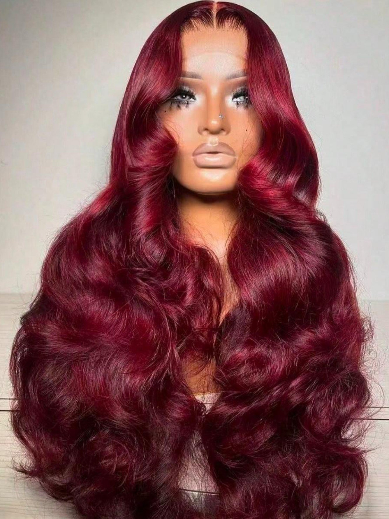 Burgundy Body Wave Lace Front Wig