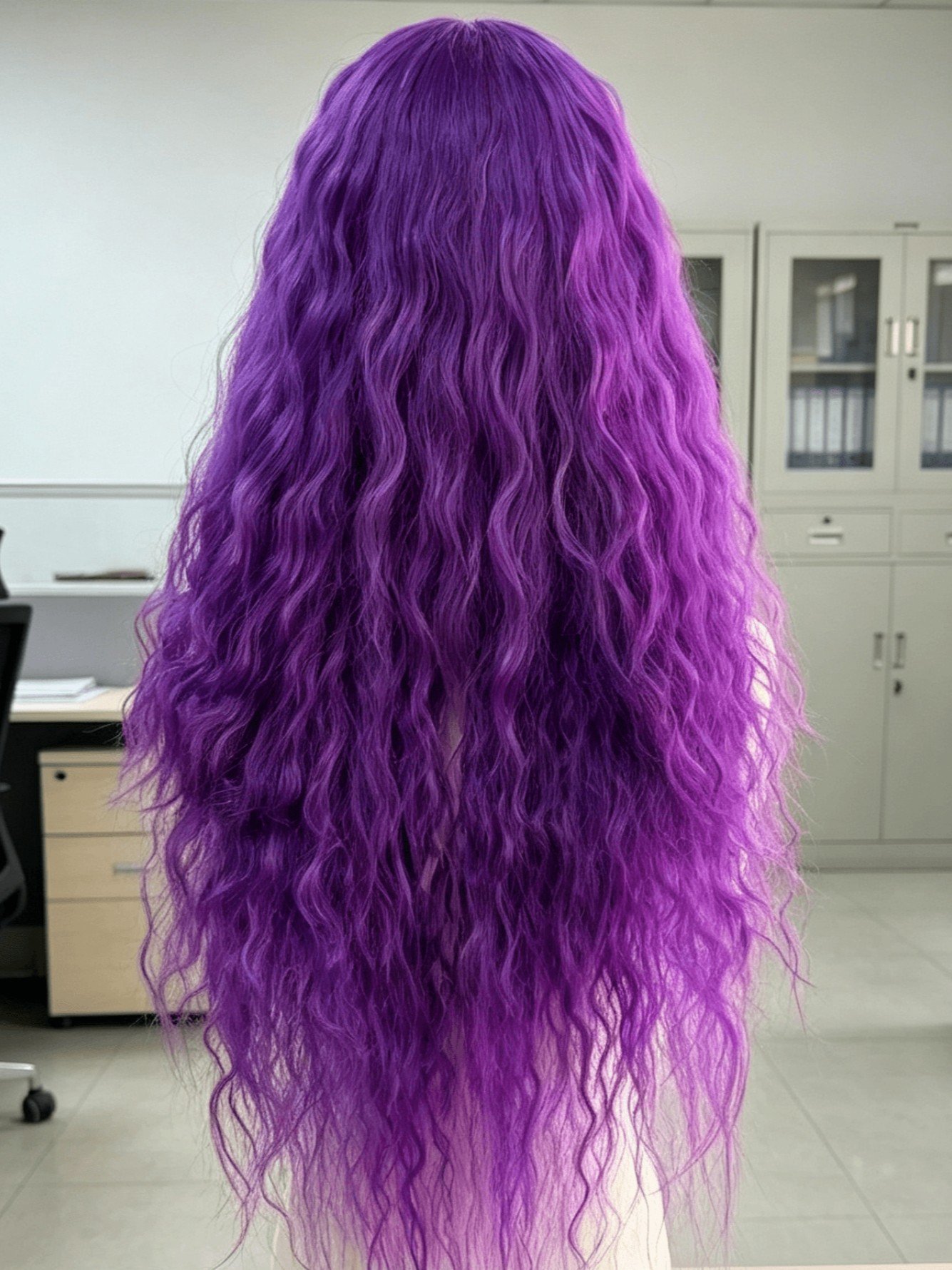 Purple Wavy Wig