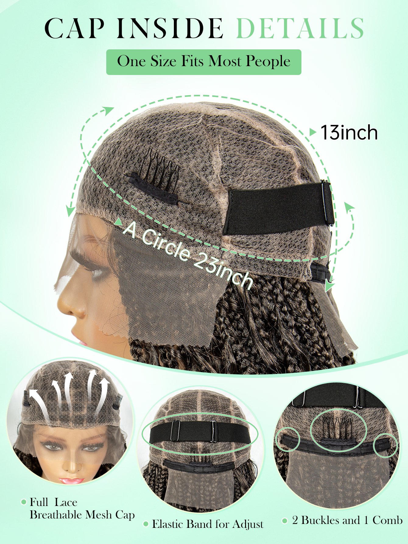 Multi Braided Curly Wig