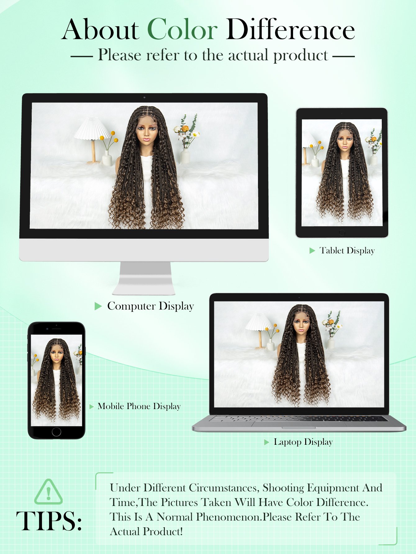 Multi Braided Curly Wig