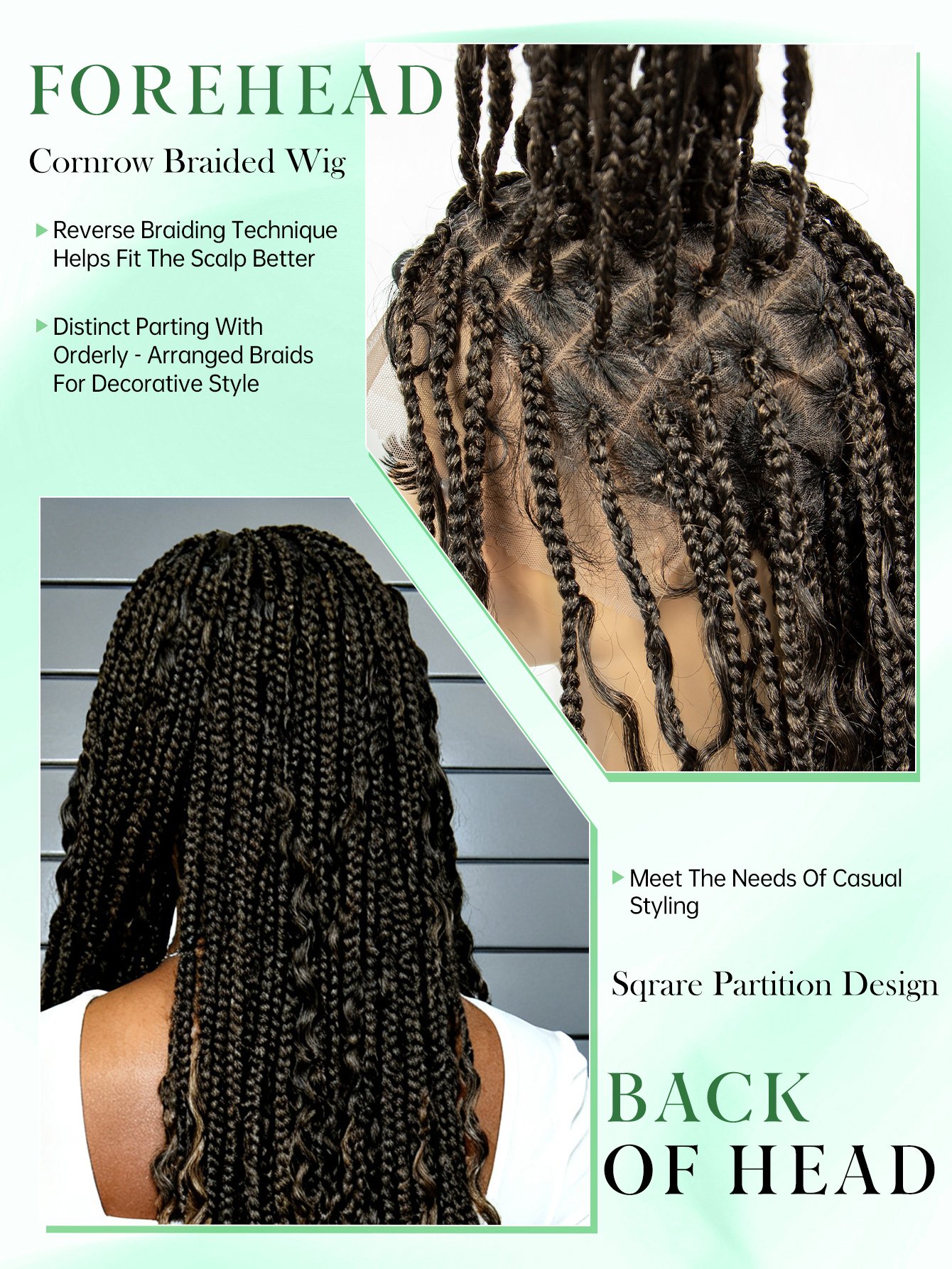 Multi Braided Curly Wig