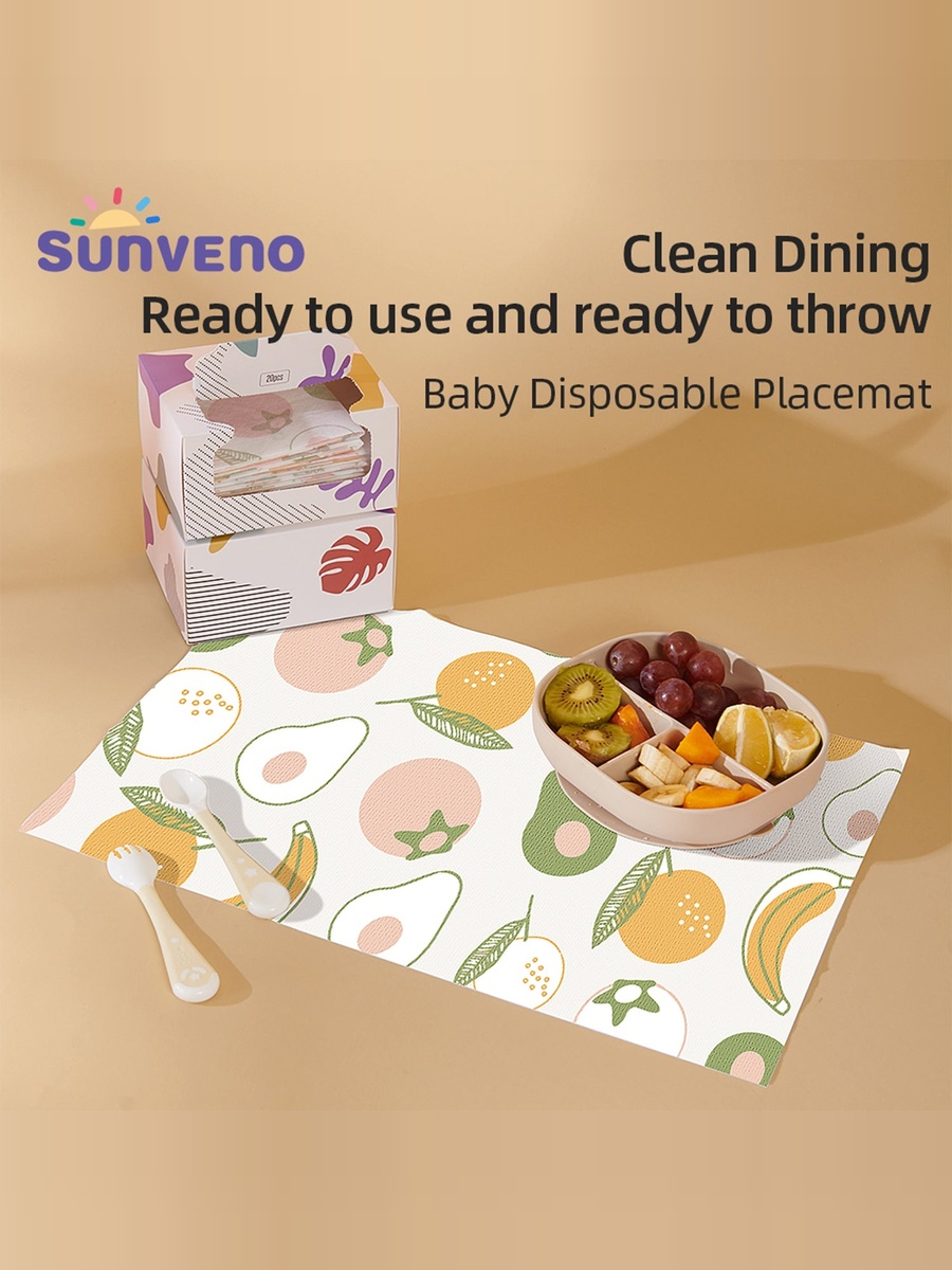 20-Piece Baby Feeding Disposable Travel Multipurpose Placemats