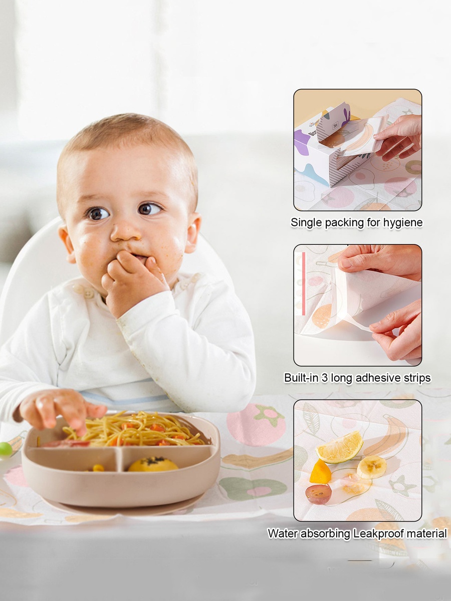 20-Piece Baby Feeding Disposable Travel Multipurpose Placemats