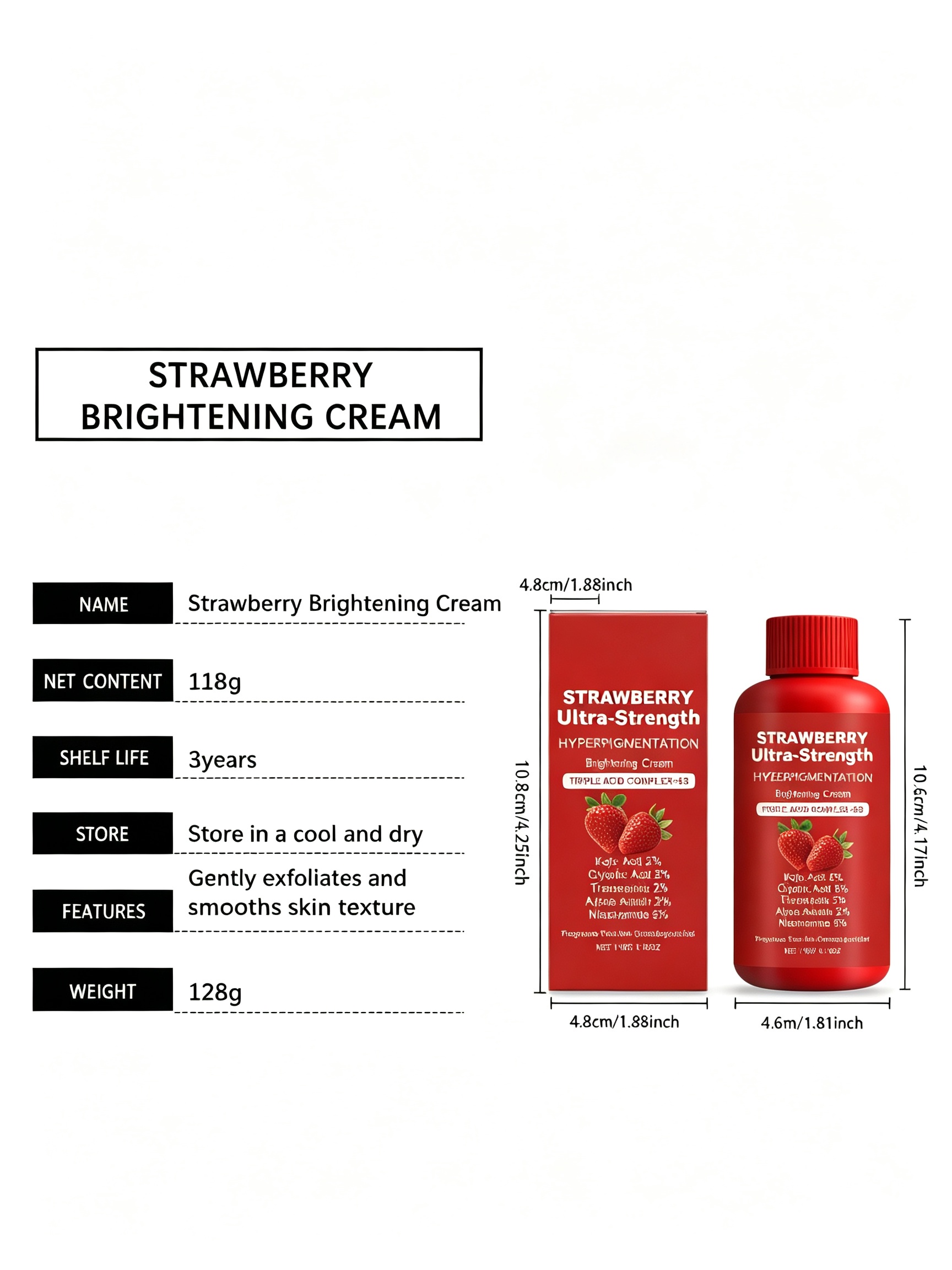 Strawberry Ultra-Strength Hyperpigmentation Brightening Cream