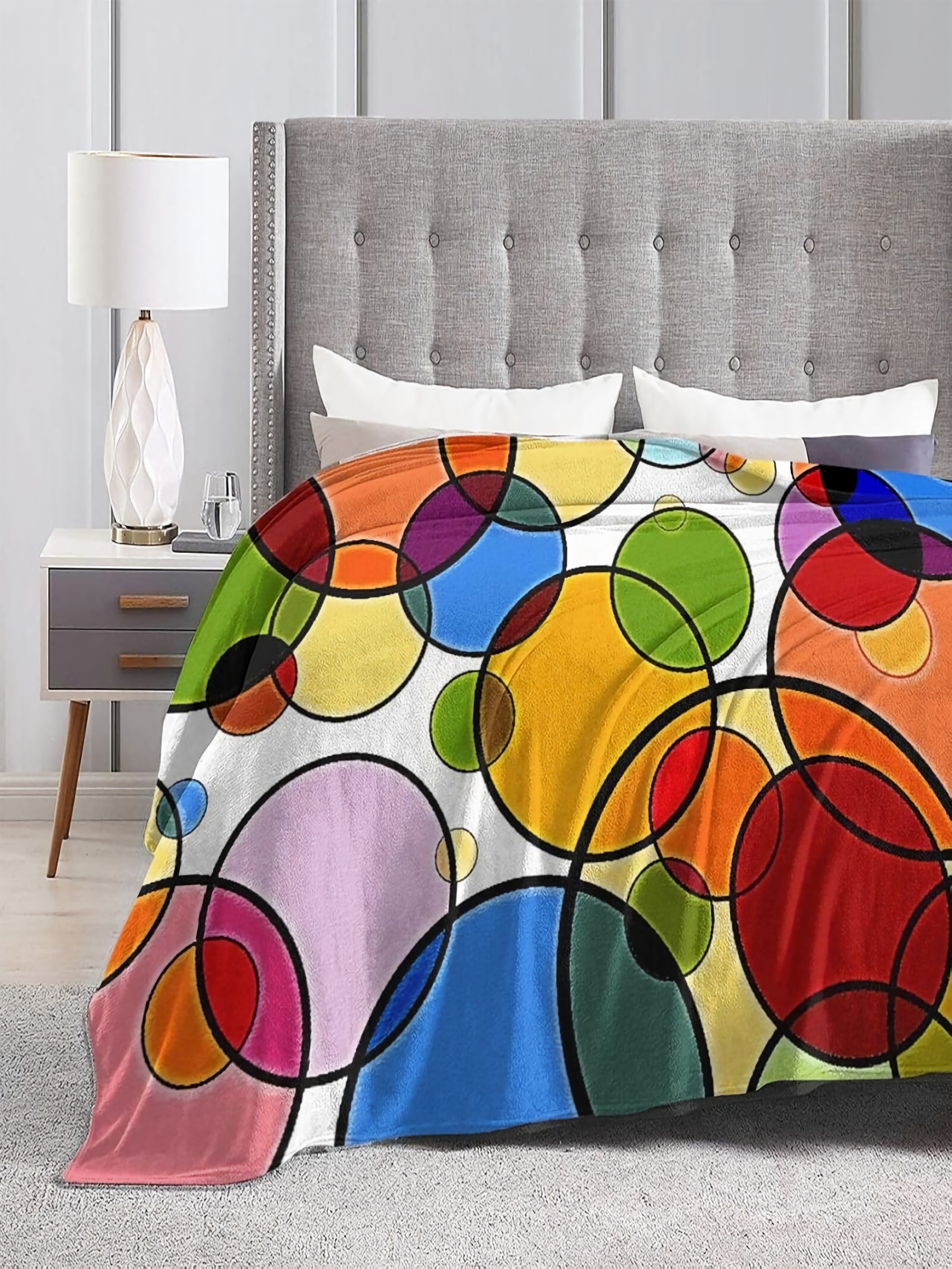 Geometric Circles Blanket