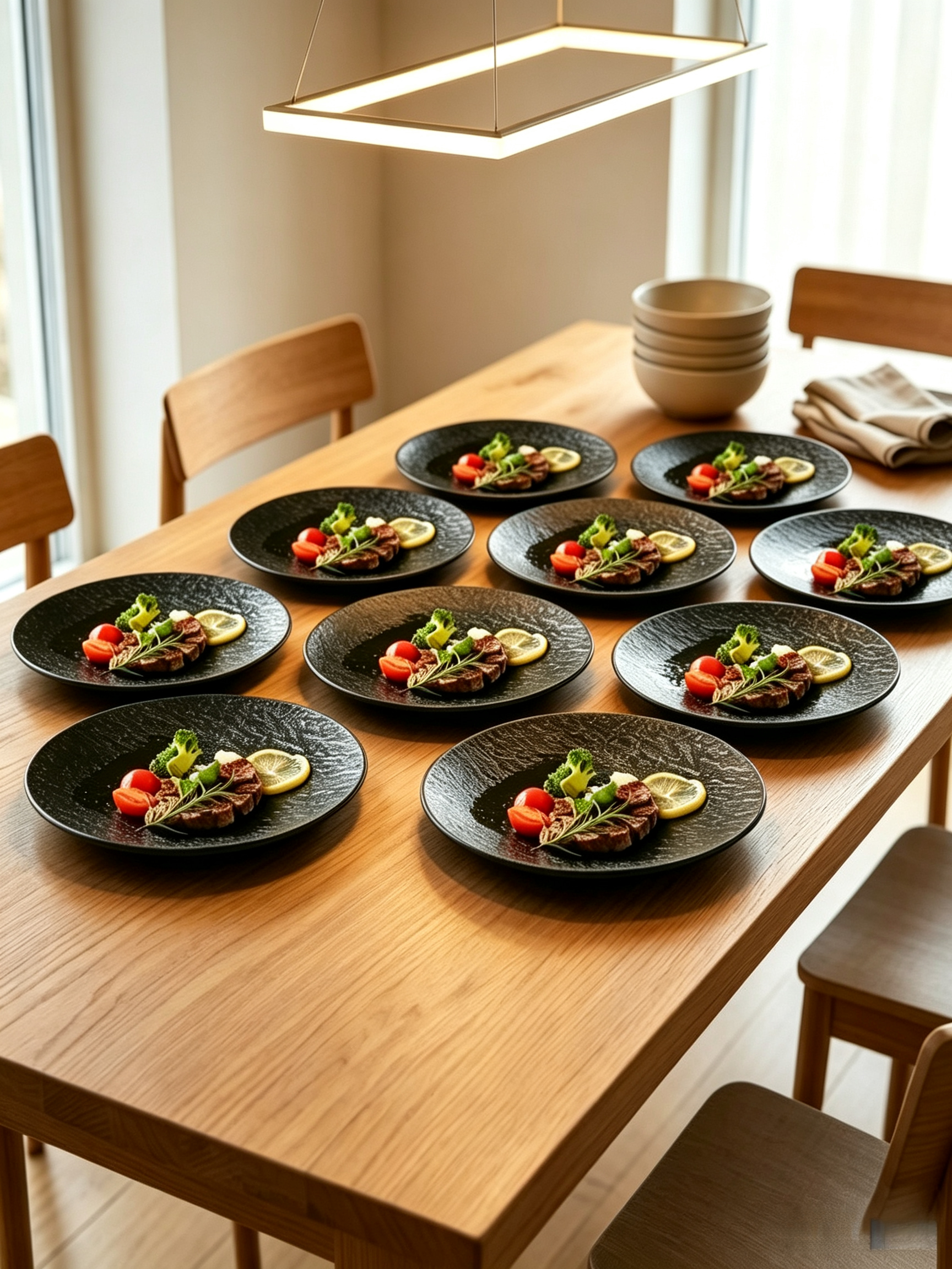 Black Texture Plates
