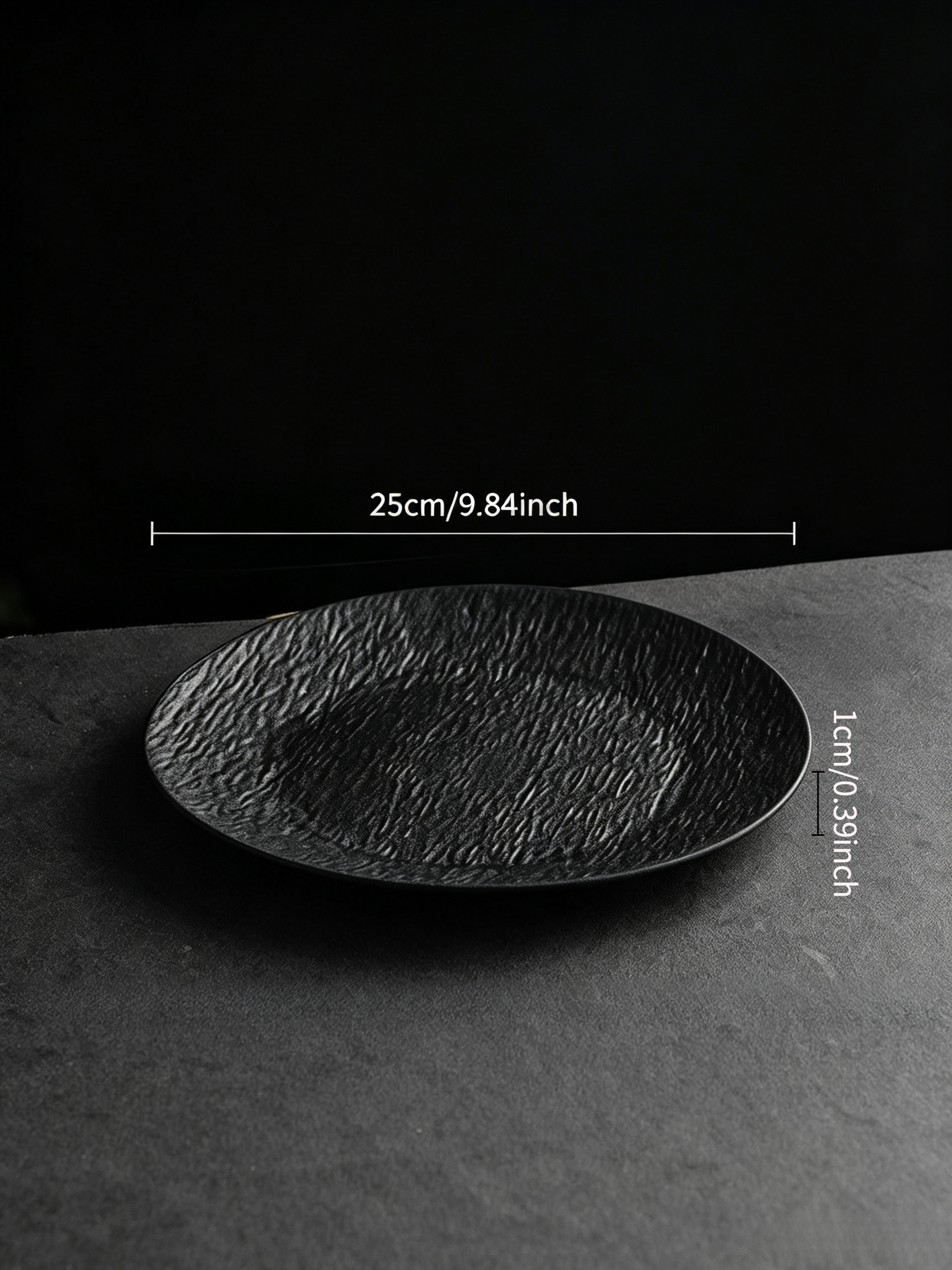 Black Texture Plates