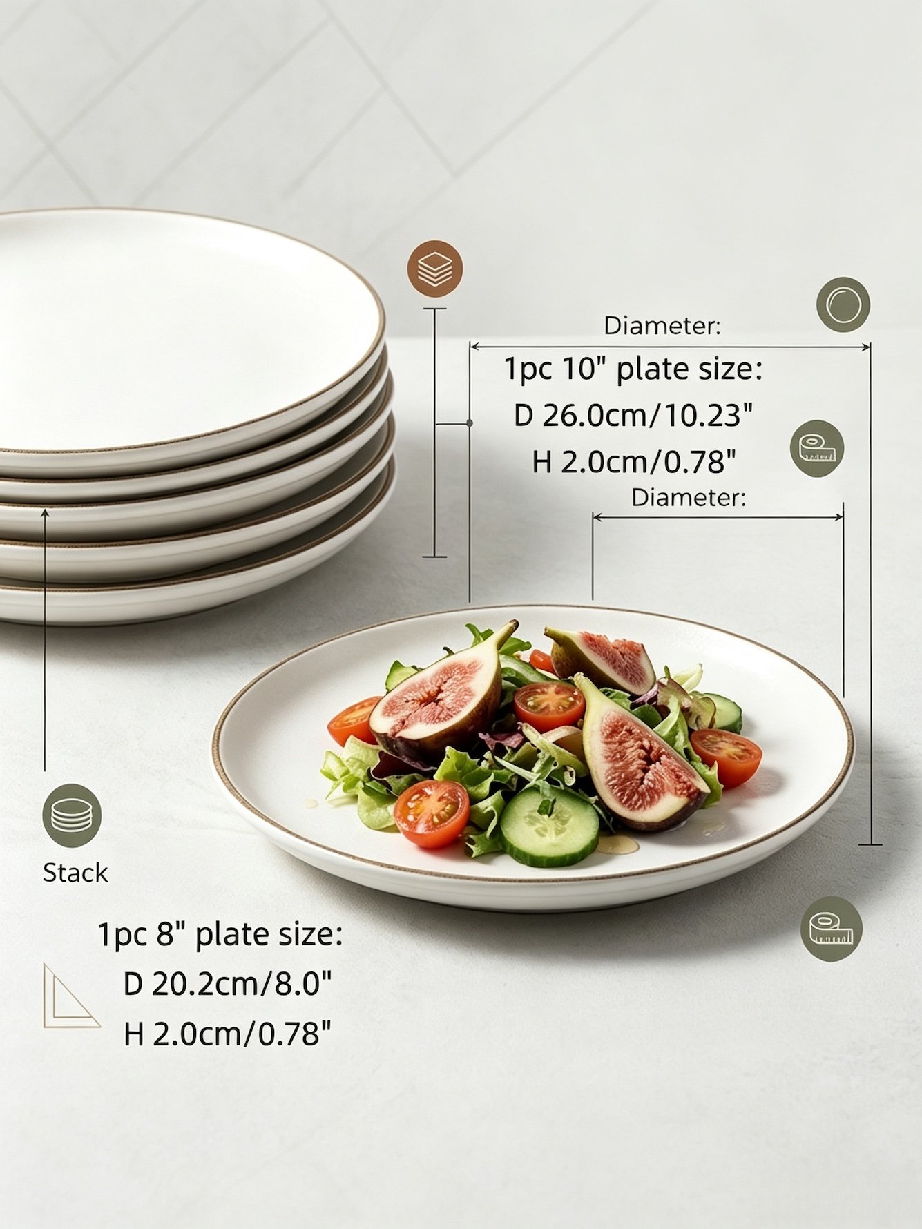 White Solid Plates