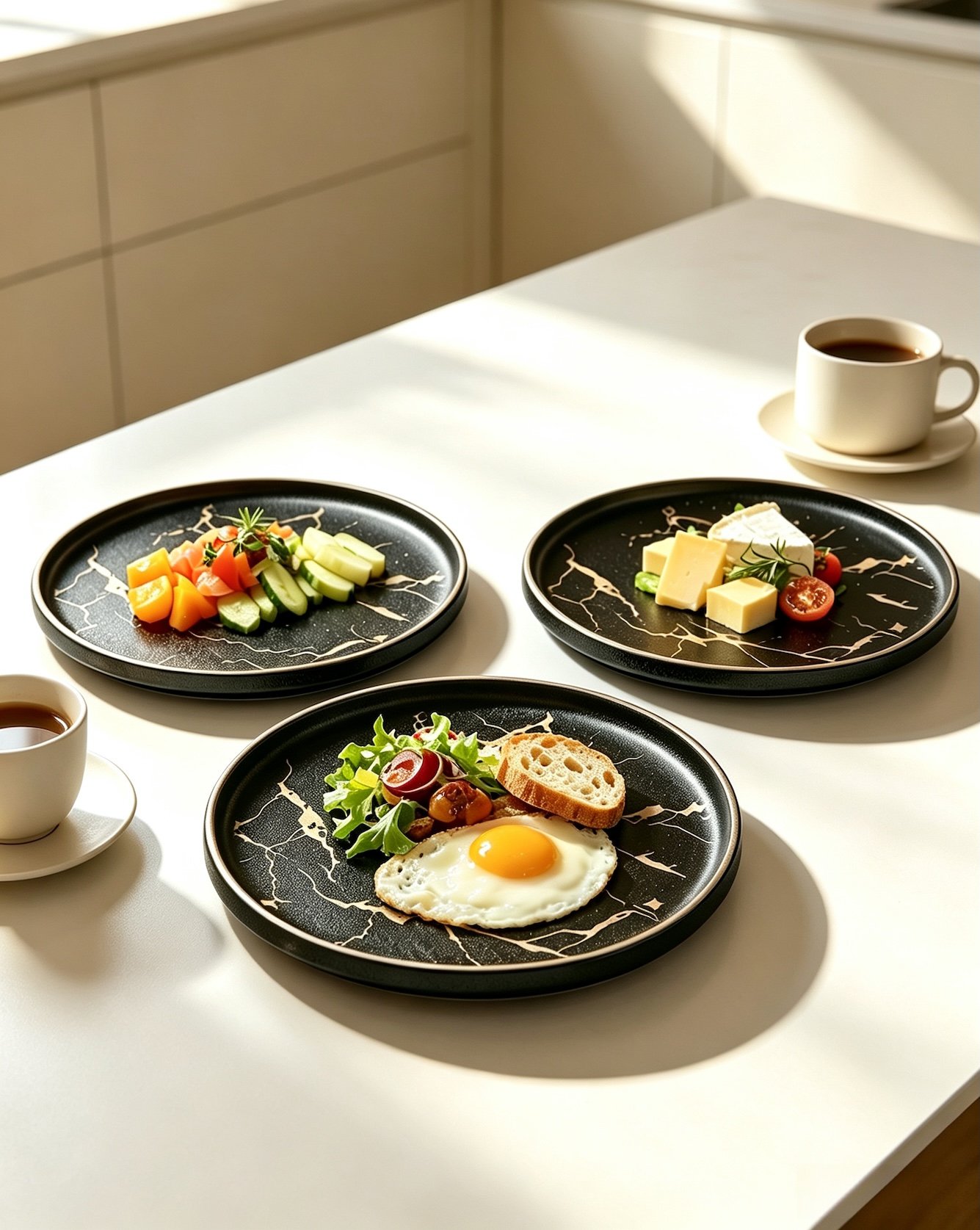 Black Texture Plates