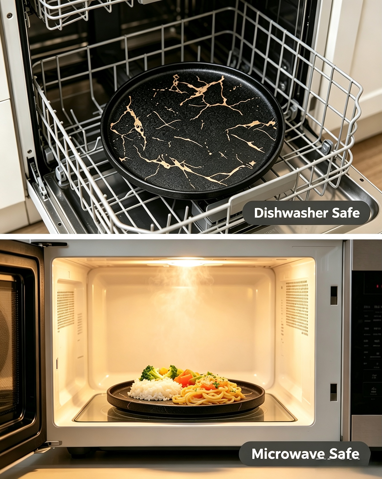 Black Texture Plates