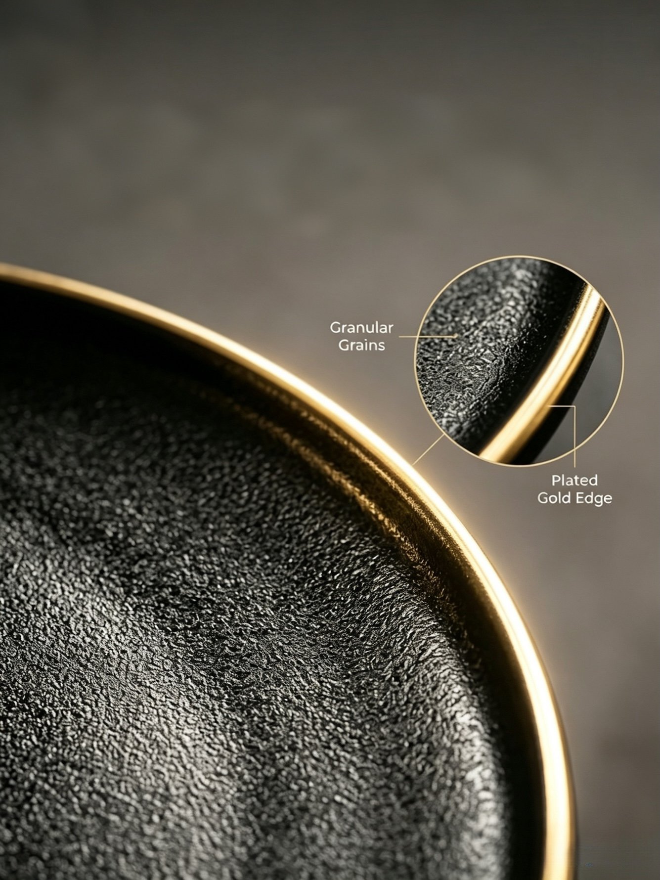Black Solid Dinner Plates