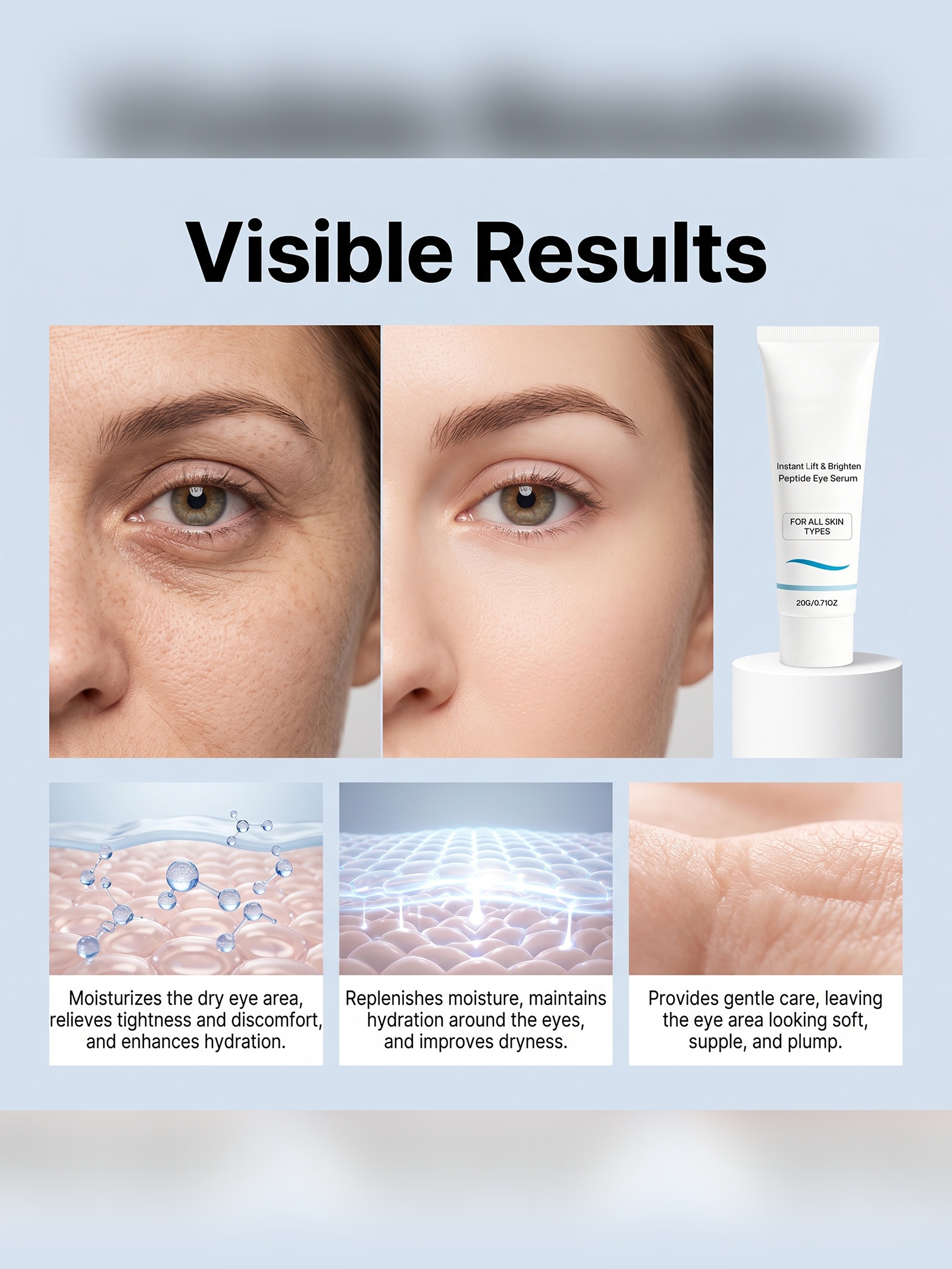 Instant Lift and Brighten Peptide Eye Cream