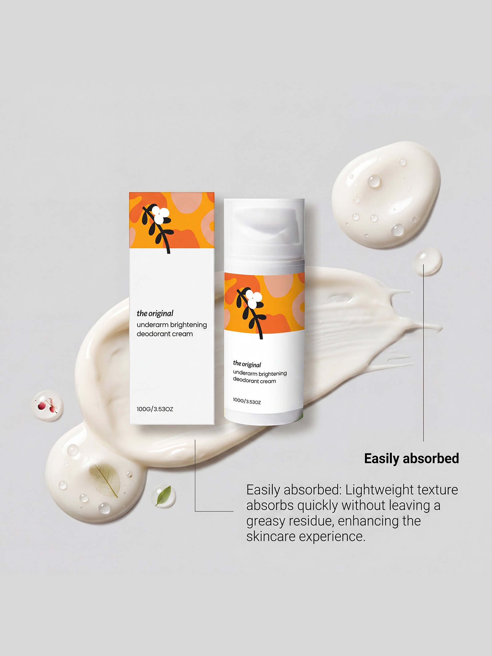Floral Underarm Brightening Deodorant Cream