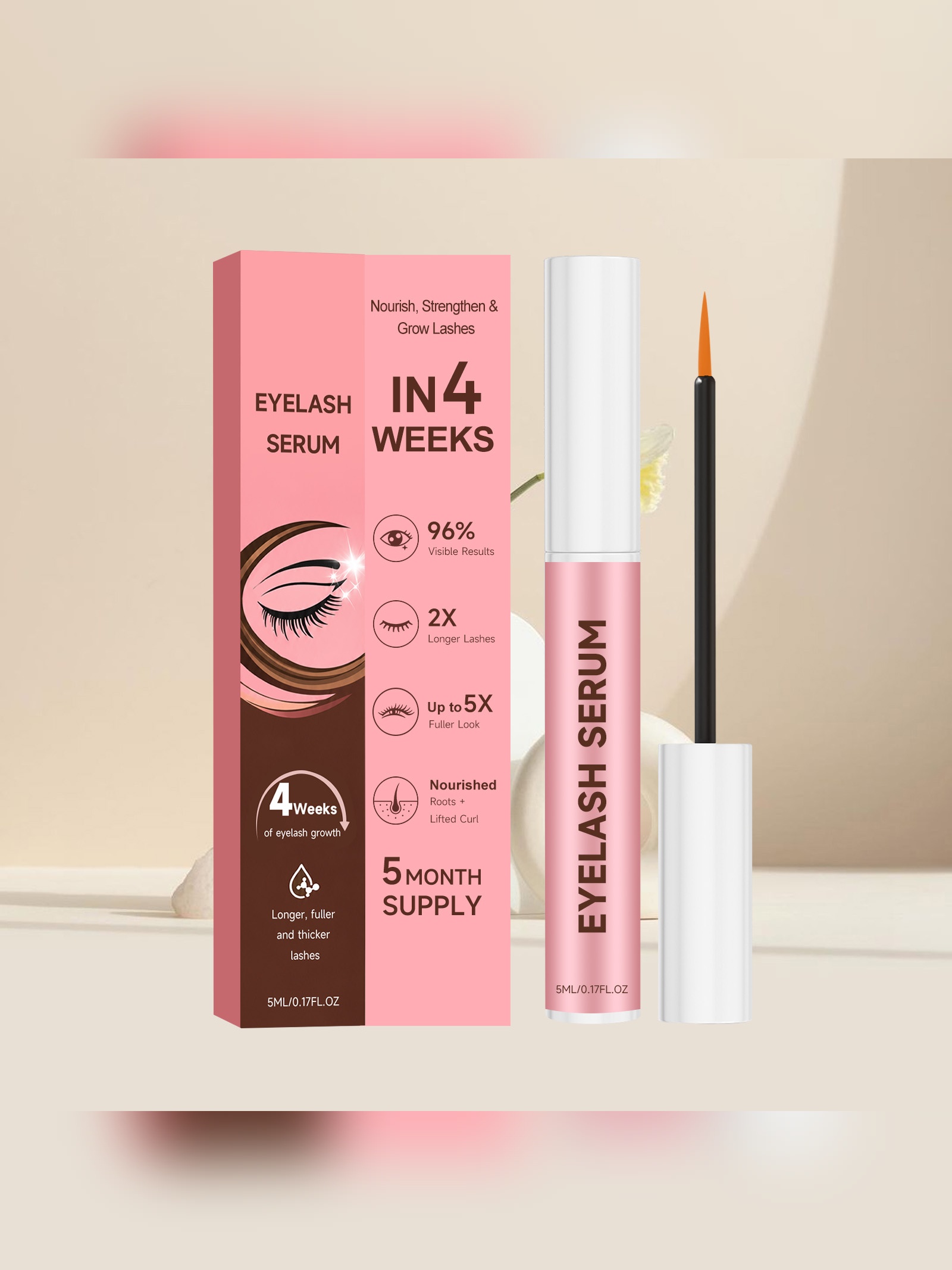 Pink Eyelash Serum