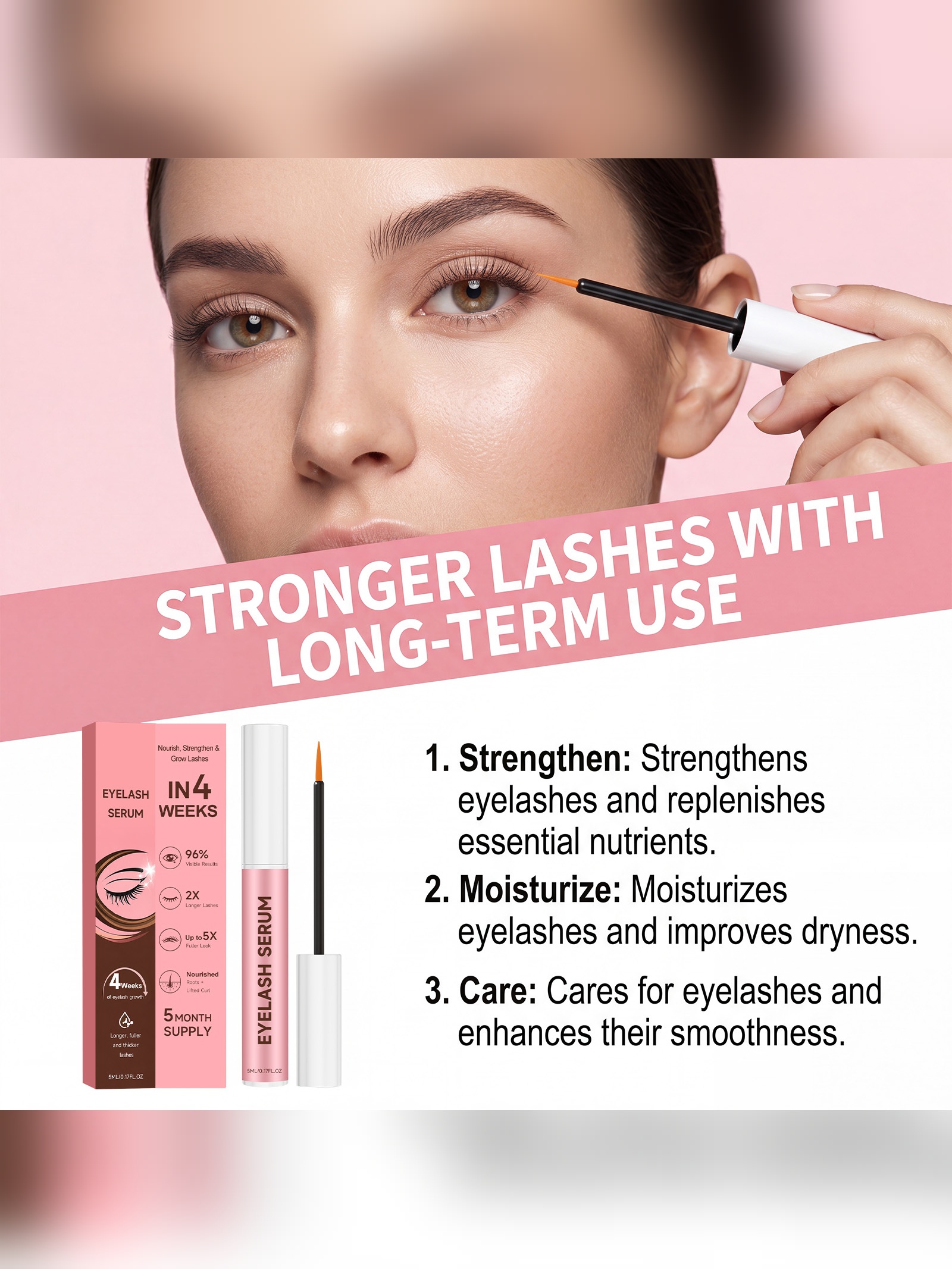 Pink Eyelash Serum