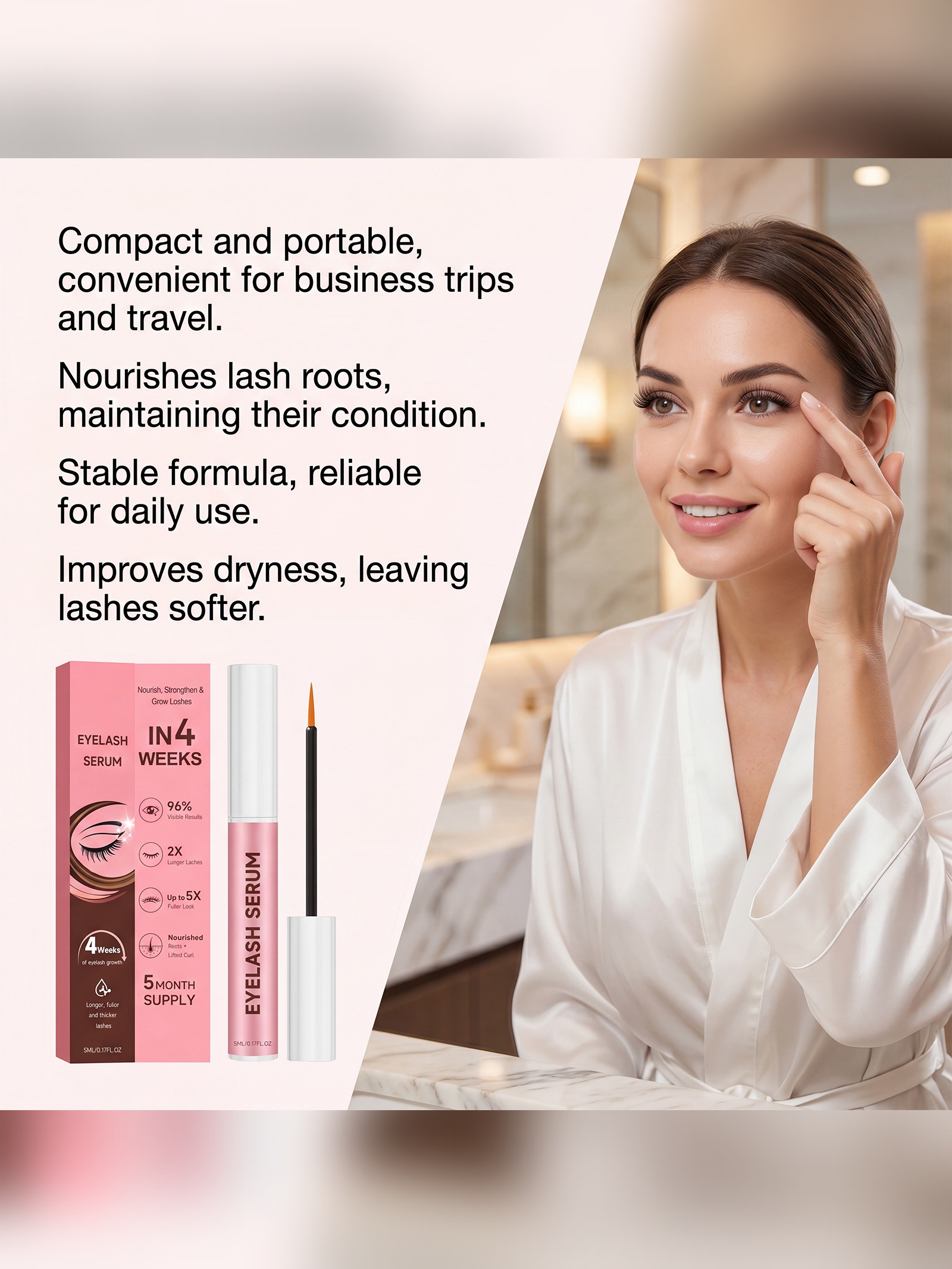 Pink Eyelash Serum