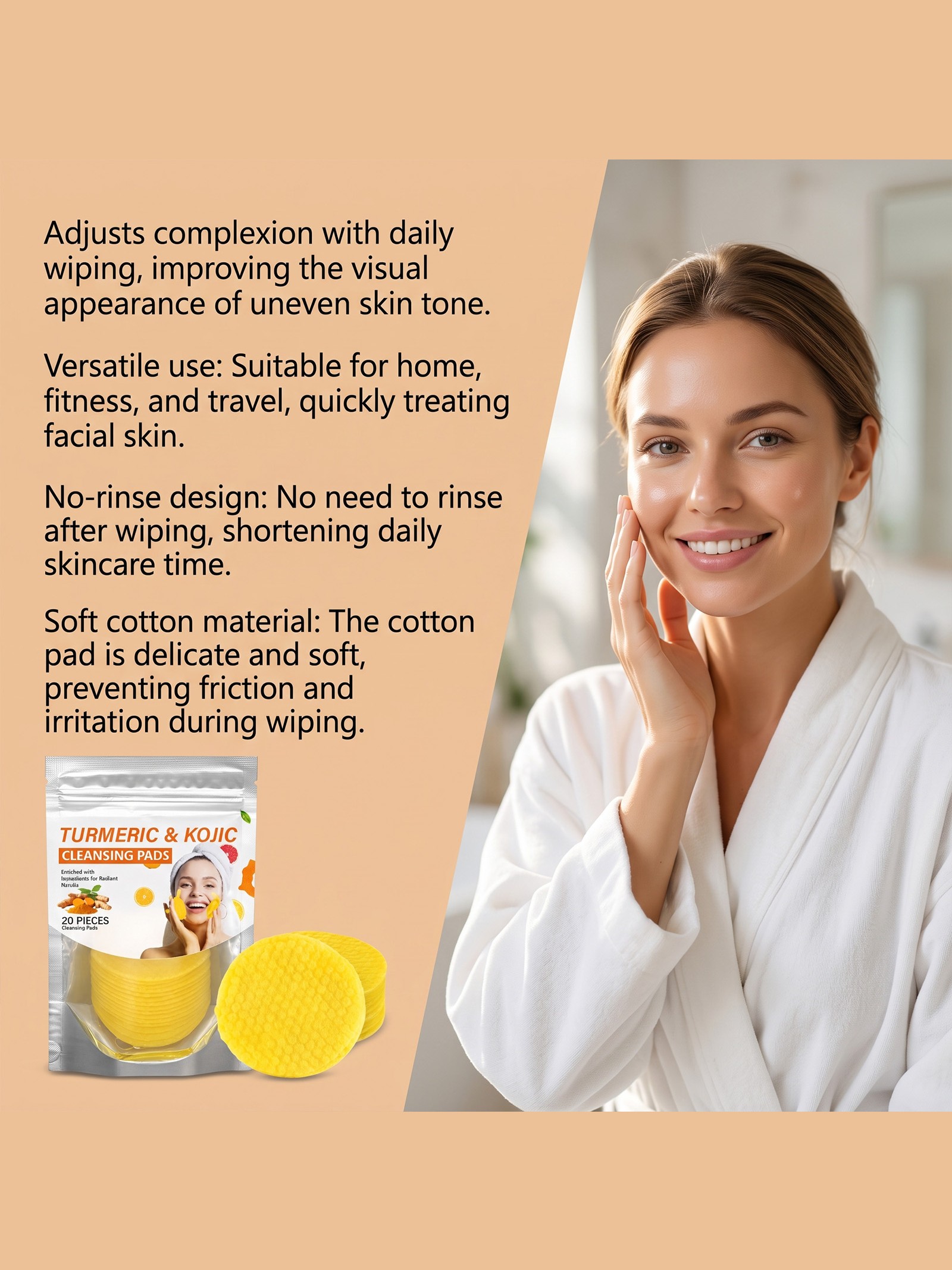 Turmeric Kojic Cleansing Pads