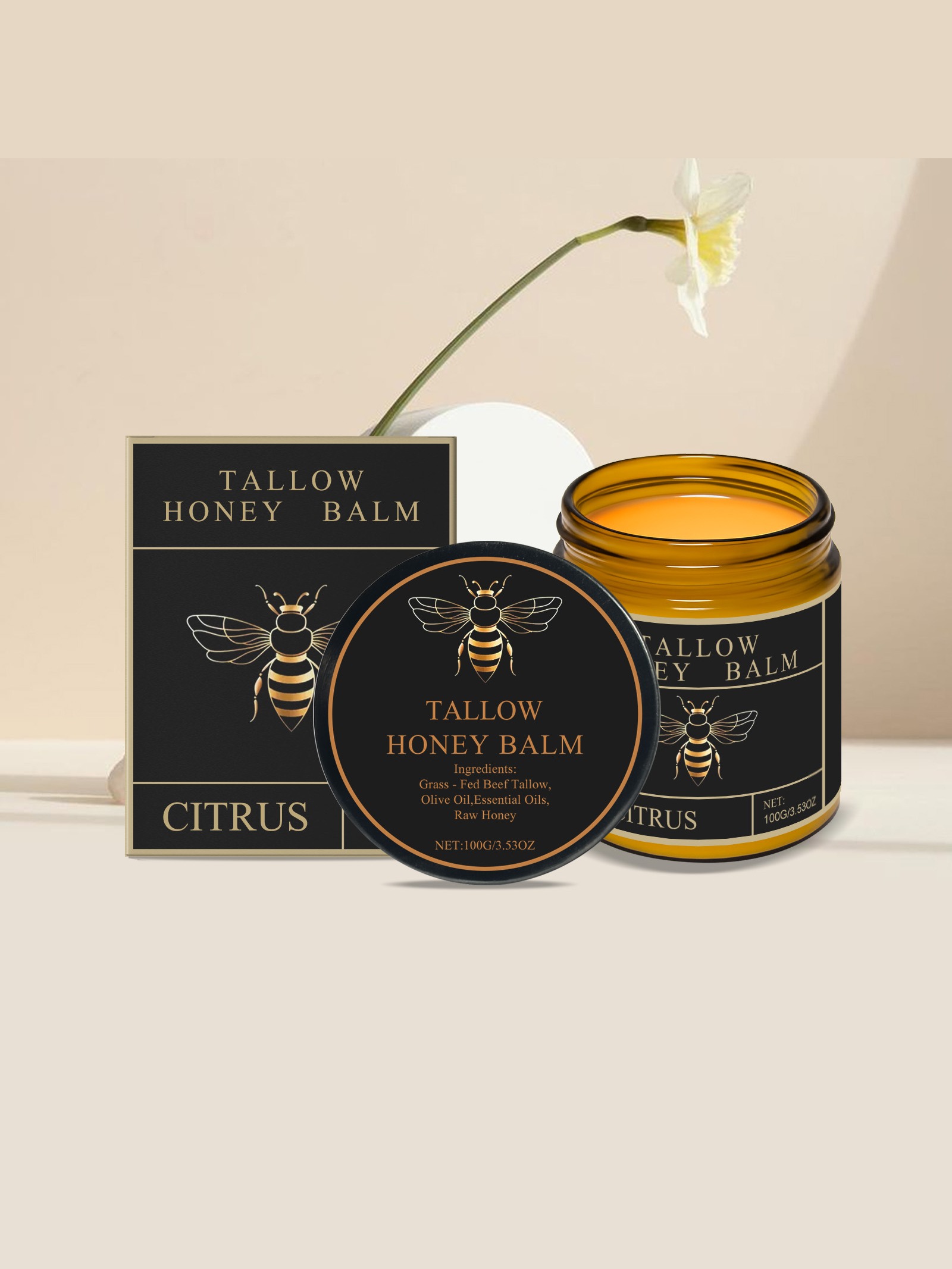Tallow Honey Balm Citrus