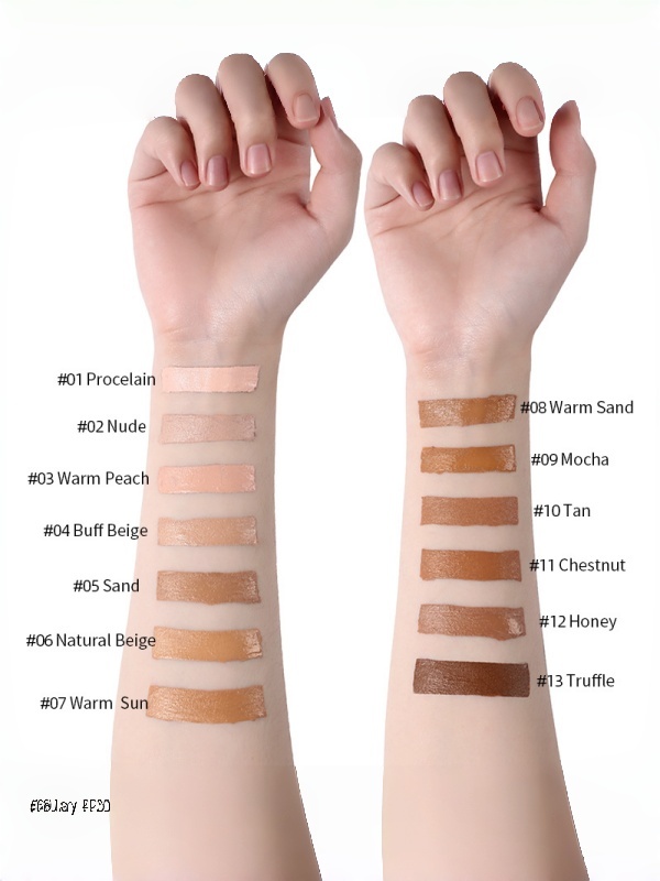 LANGMYNNI #05 Warm Sand Tone Liquid Foundation - Long-Lasting, Natural Finish and Oil Control for All Skin Types