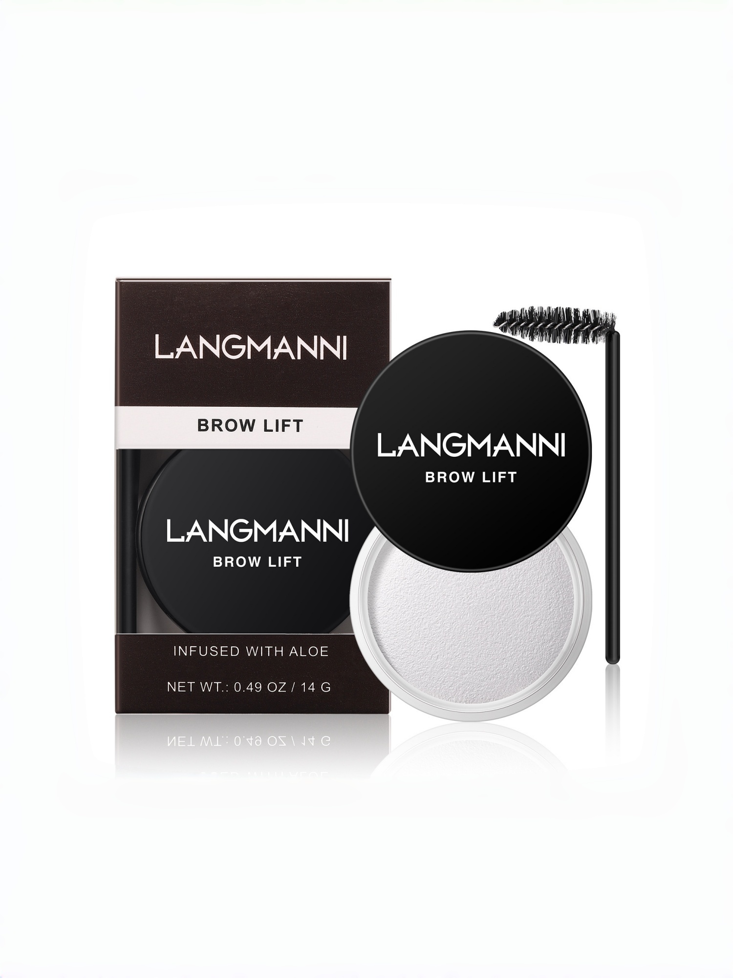 1pc 3D Brow Styling Wax, Natural Finish, 42g