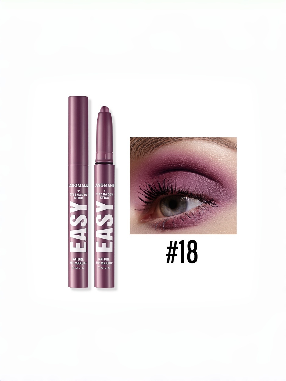 LANGMANN Easy Eyeshadow Stick - #18 Lilac Shimmer for Effortless Korean Beauty Eye Makeup