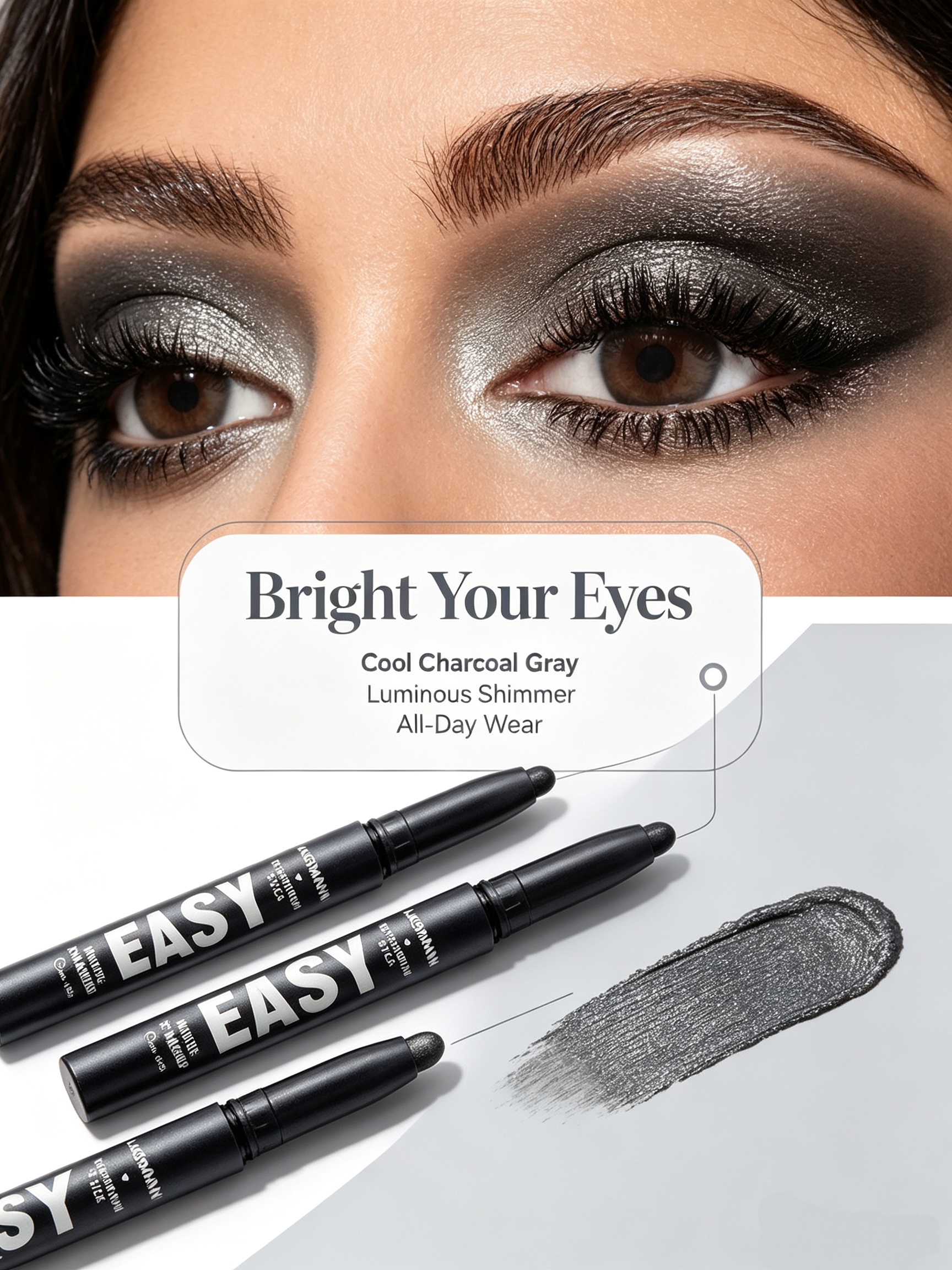 LANGMANN Easy Eyeshadow Stick - #23 Glitter Black Korean Eye Makeup