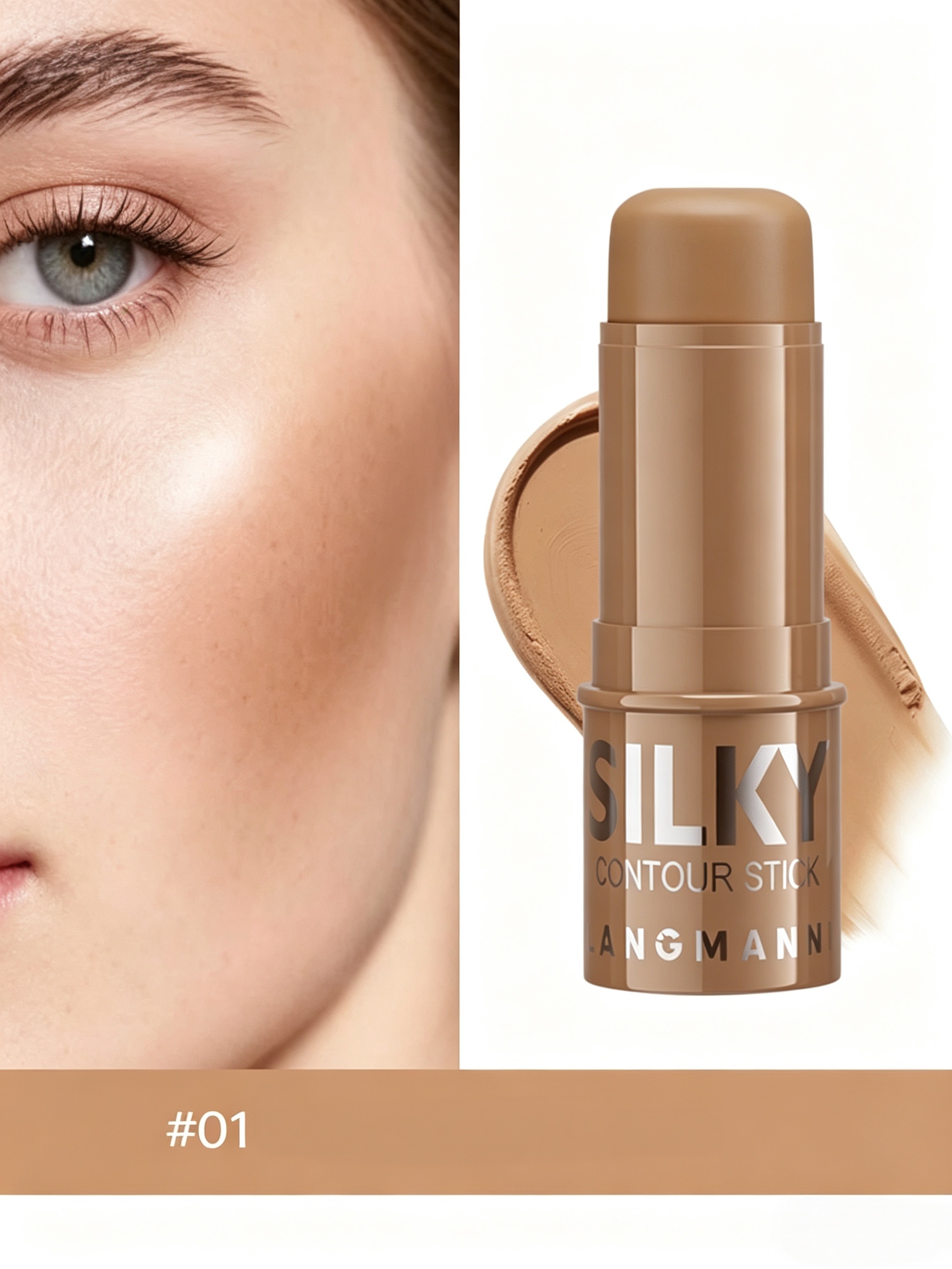 1pc 01 6g Multi-Functional Face Contour and Highlight Stick