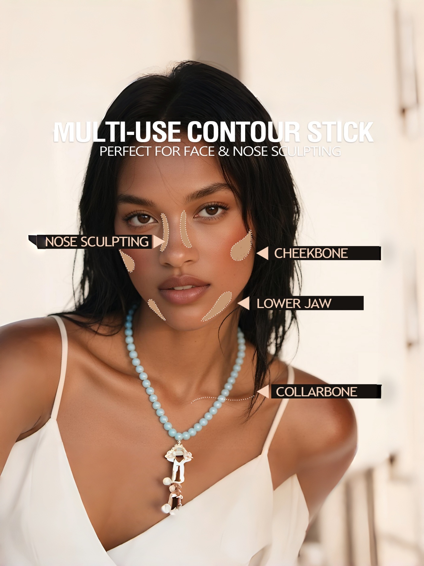 1pc 01 6g Multi-Functional Face Contour and Highlight Stick