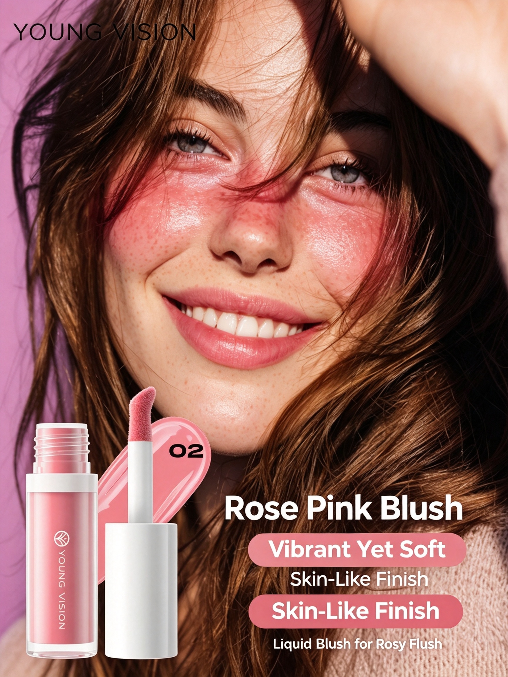 Rose Pink Liquid Blush 02