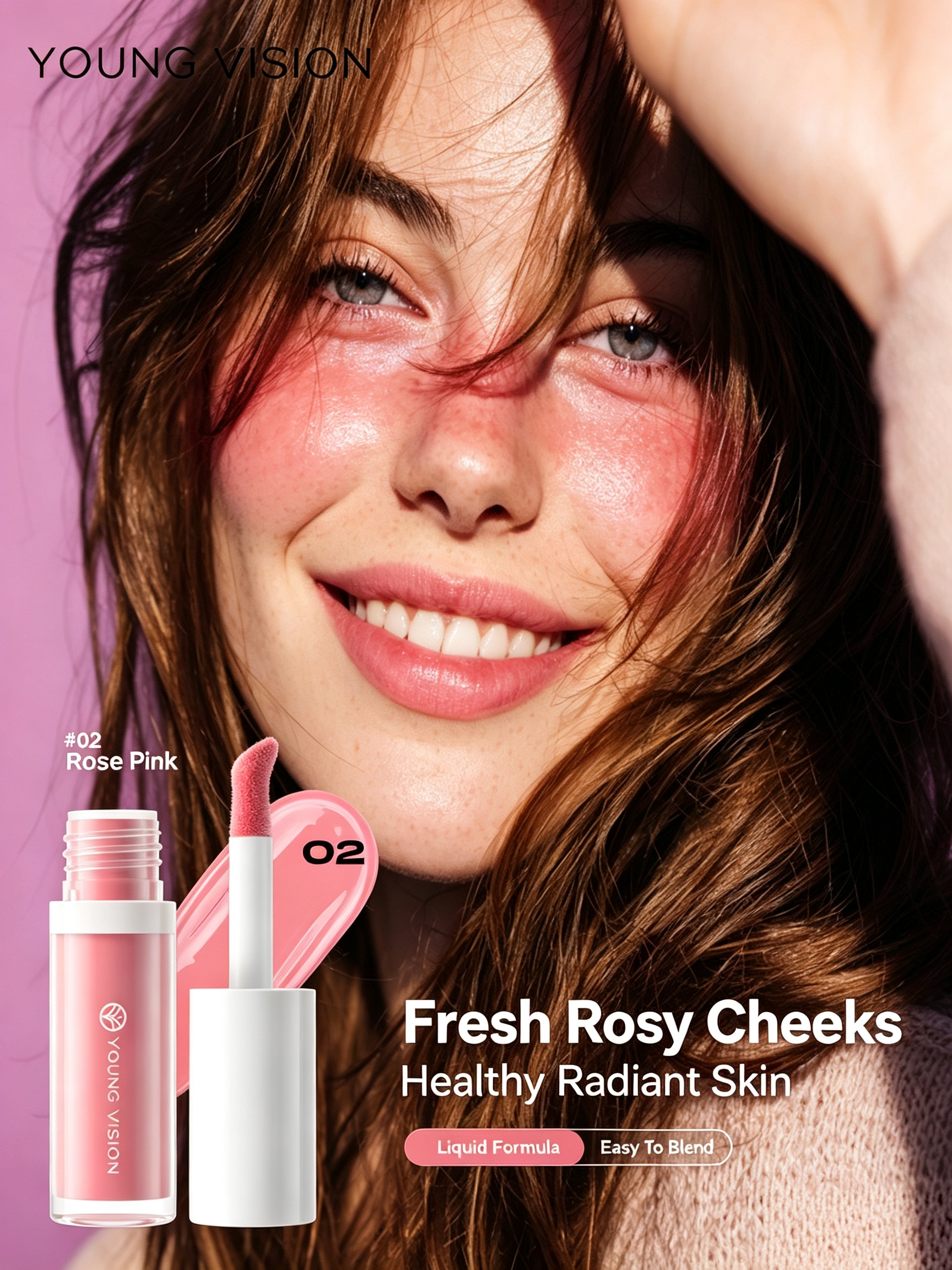 Rose Pink Liquid Blush 02