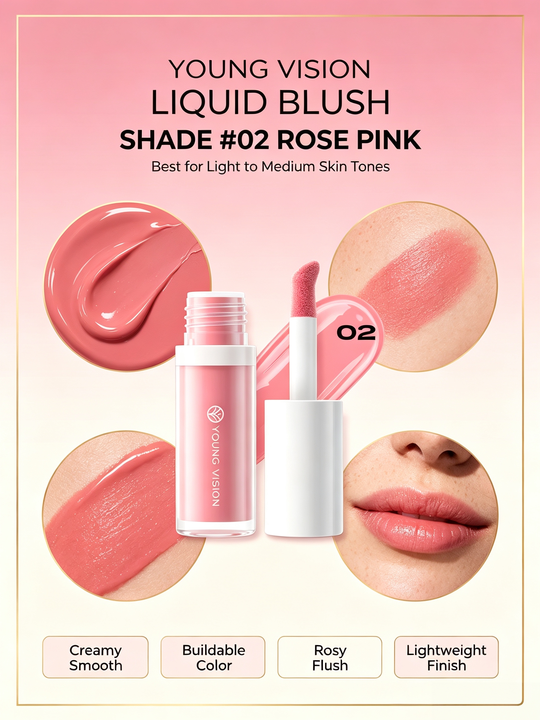 Rose Pink Liquid Blush 02