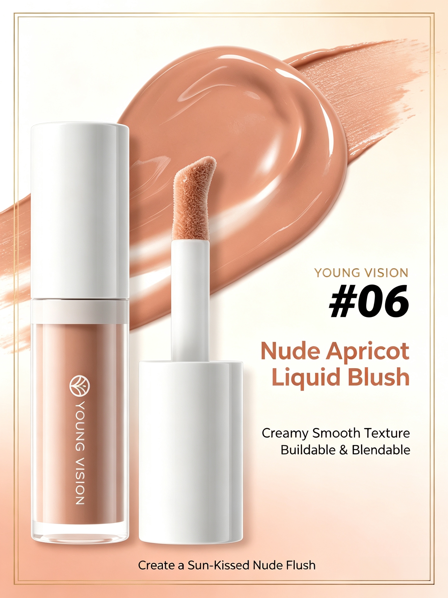 Nude Apricot Liquid Blush 06