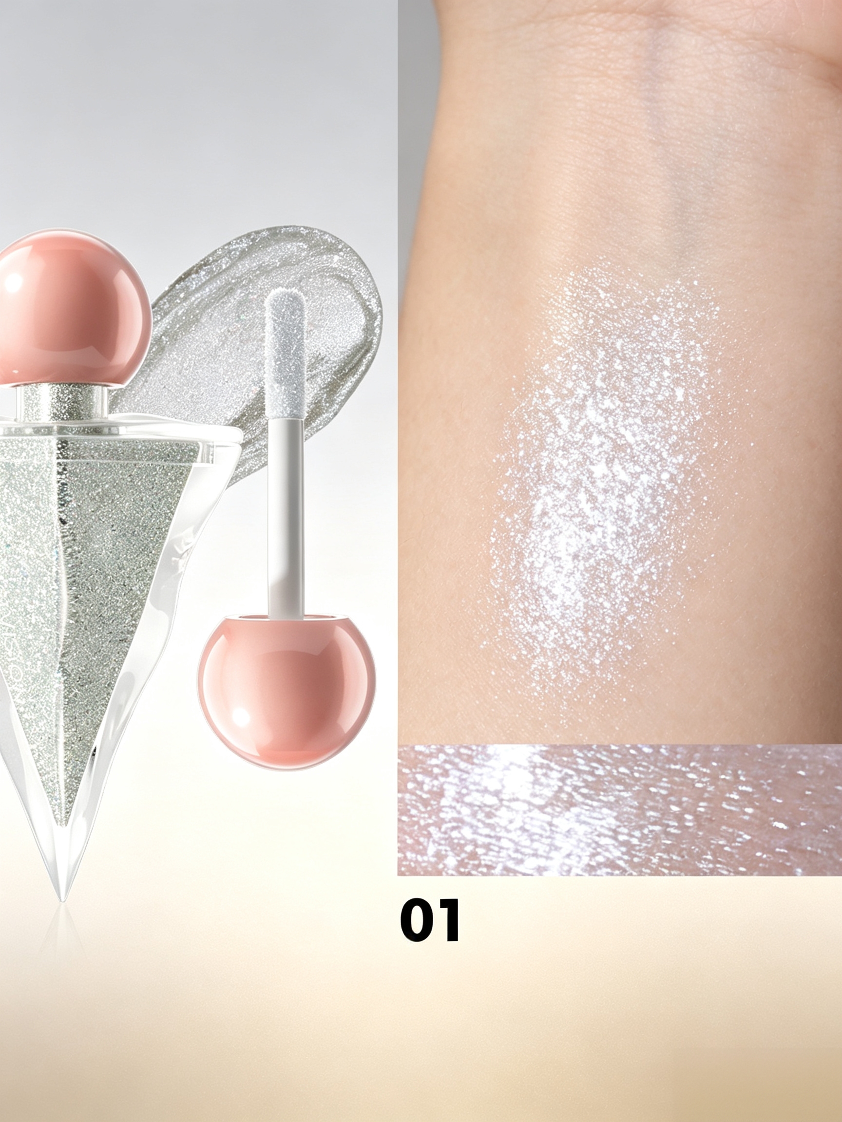 Sparkling Liquid Glitter Eyeshadow - Long-Lasting Shimmer Eye Makeup for Glamorous Looks