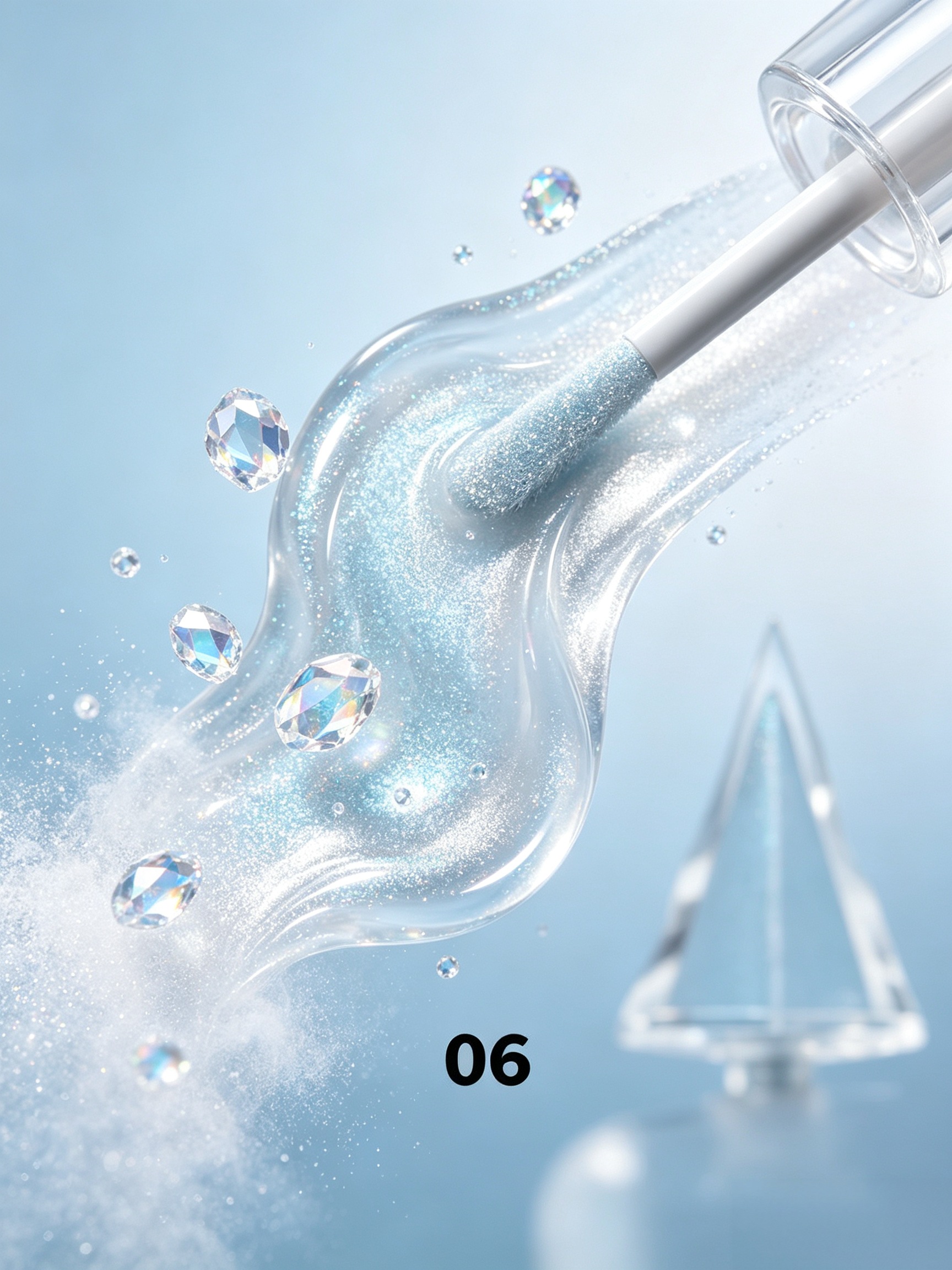 Sparkling Blue Liquid Glitter Eyeshadow - Long-Lasting Shimmer