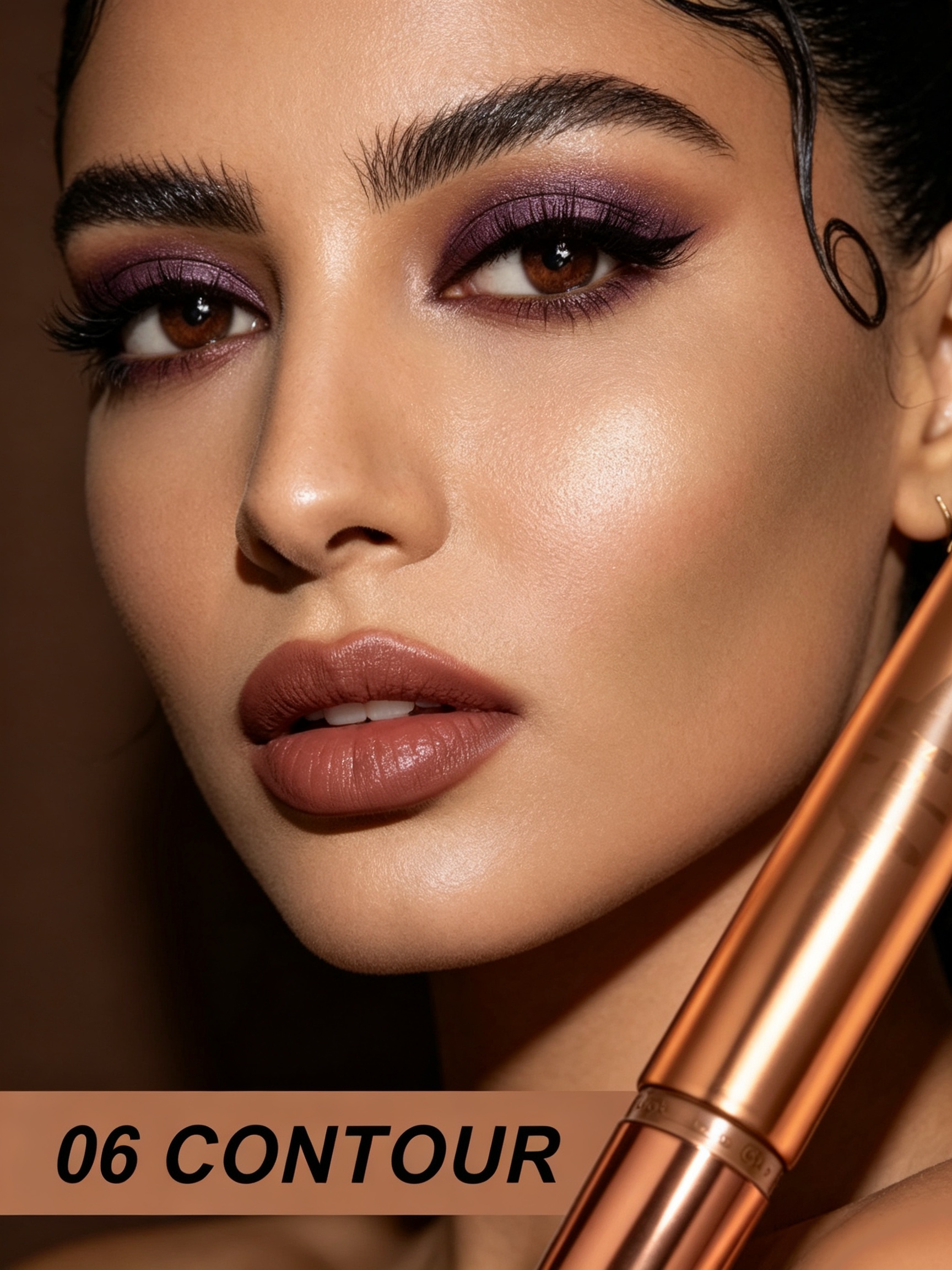 #06 YOUNG VISION Liquid Contour Stick, Sponge Tip Cream Contour, Blendable Long Lasting Face Sculpting Makeup for Defined Facial Contour 12ml